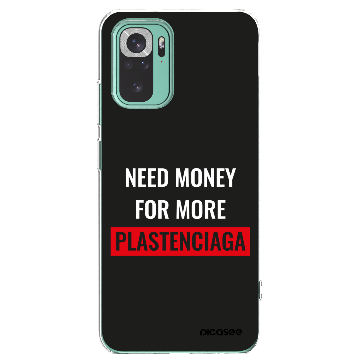 Picasee silikonový průhledný obal pro Xiaomi Redmi Note 10 Pro - More PLASTENCIAGA