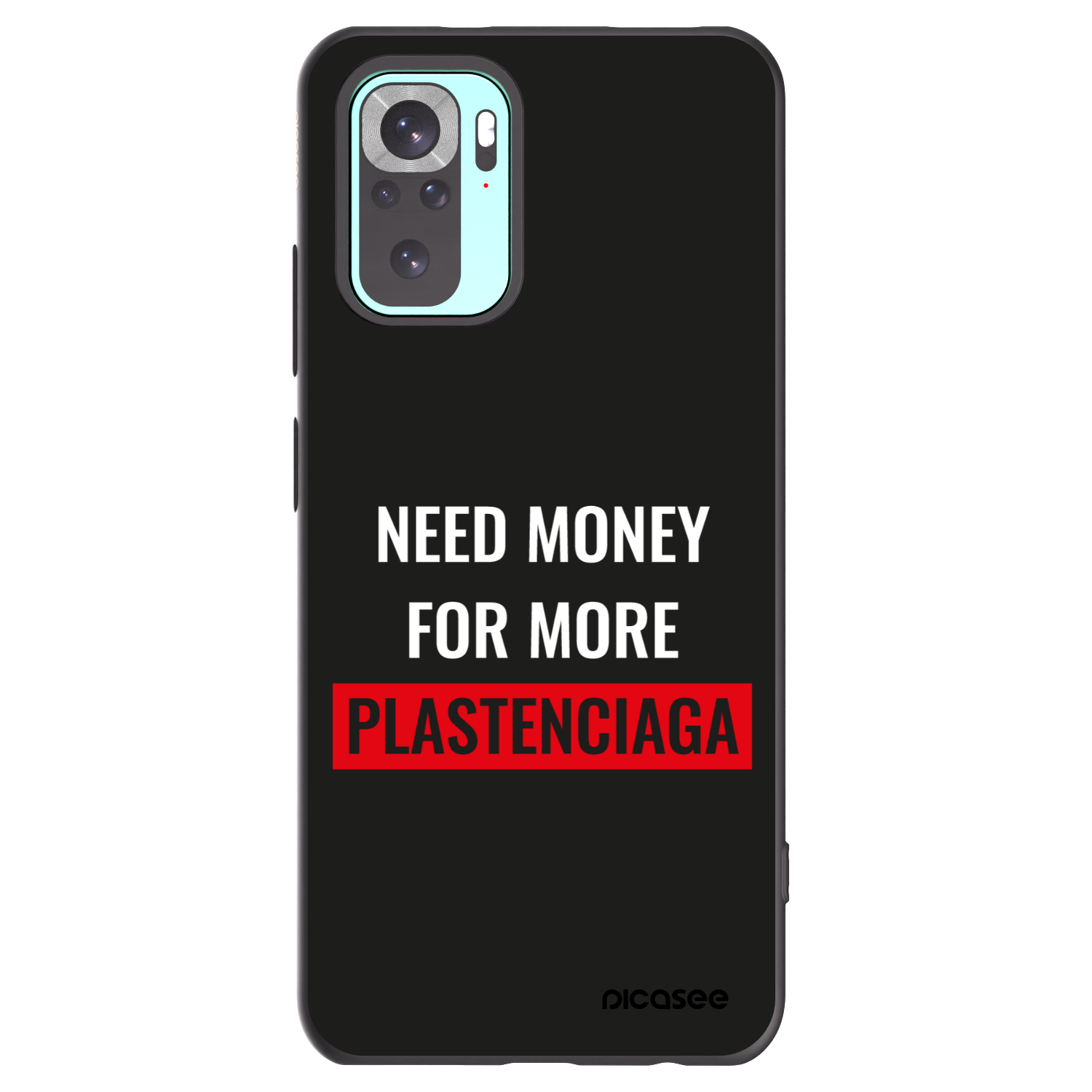 Picasee silikonový černý obal pro Xiaomi Redmi Note 10 Pro - More PLASTENCIAGA