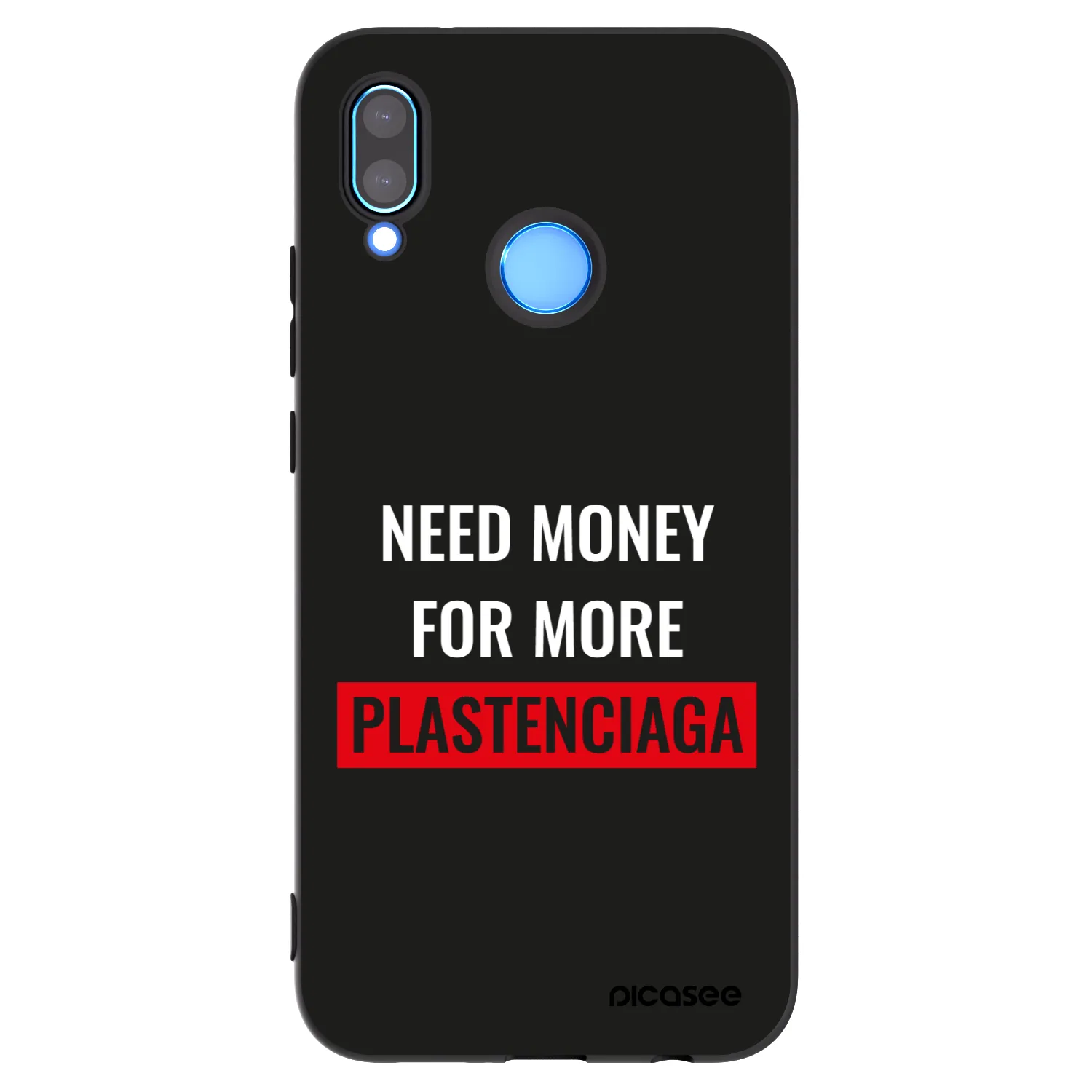 Picasee silikonový černý obal pro Huawei P20 Lite - More PLASTENCIAGA