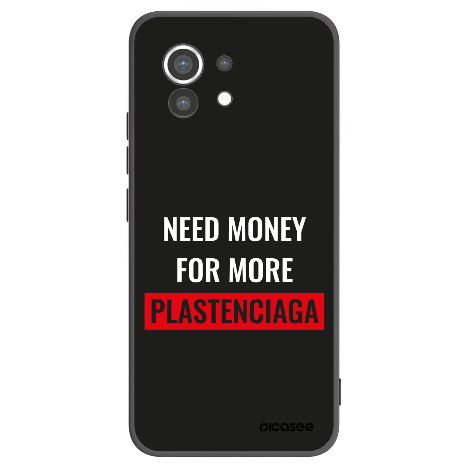 Picasee silikonový černý obal pro Xiaomi Mi 11 - More PLASTENCIAGA