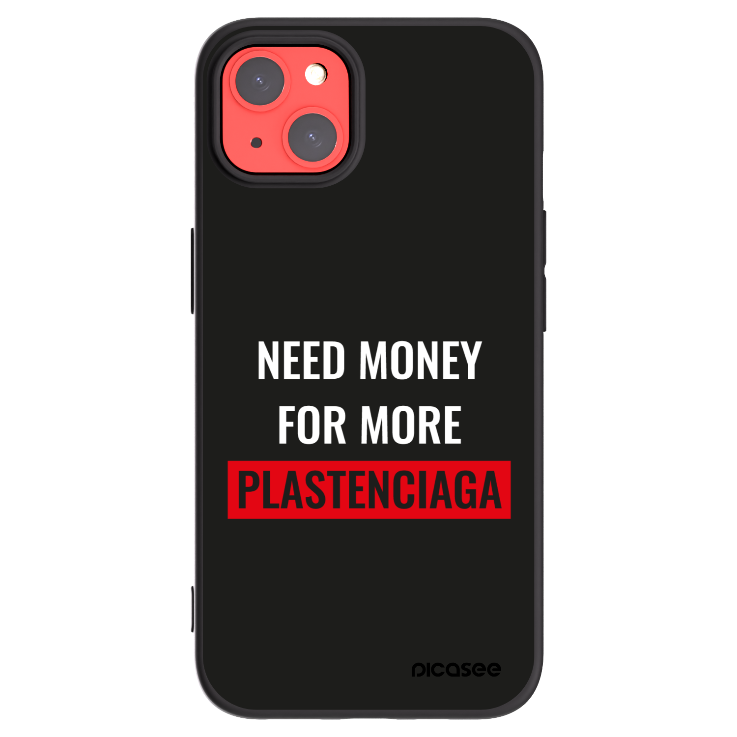 Picasee silikonový černý obal pro Apple iPhone 13 - More PLASTENCIAGA