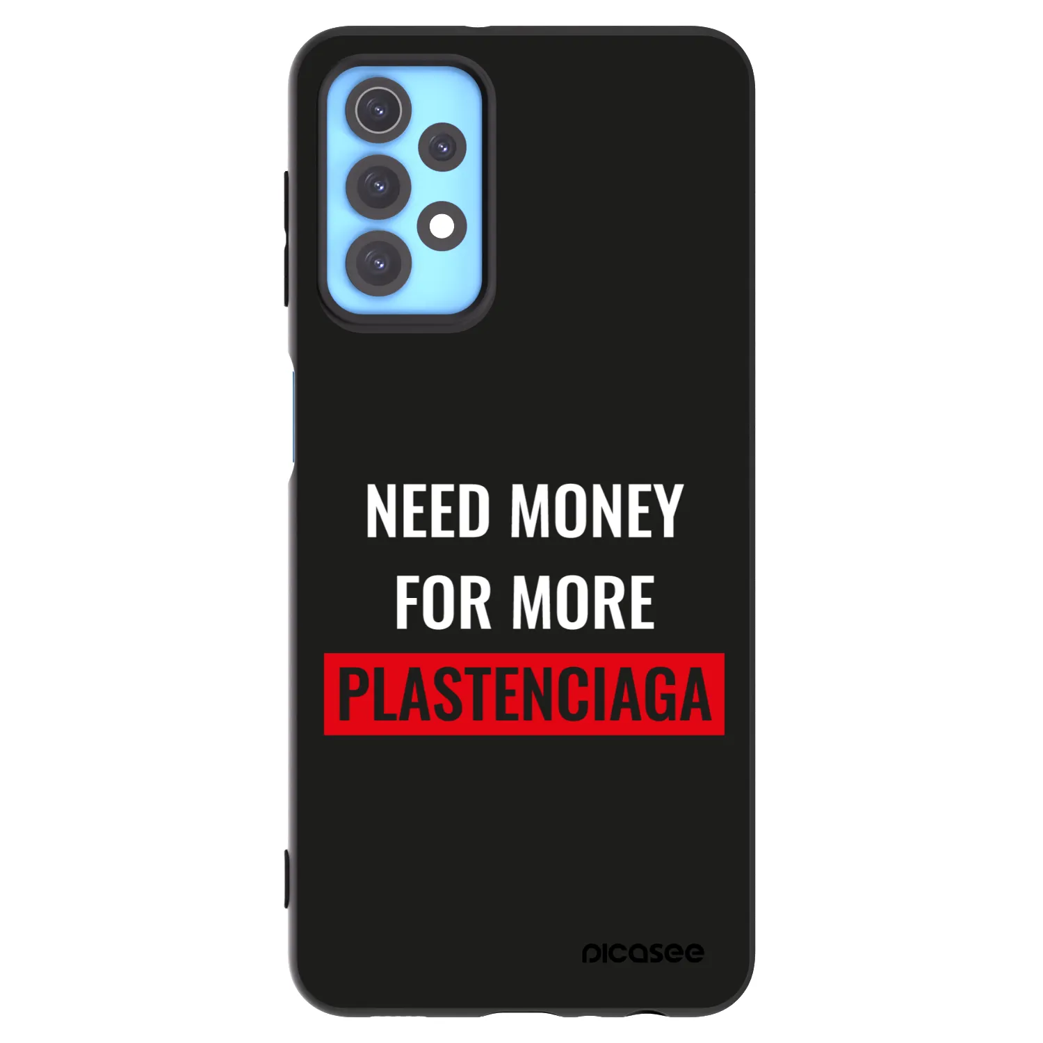 Picasee silikonový černý obal pro Samsung Galaxy A32 4G SM-A325F - More PLASTENCIAGA