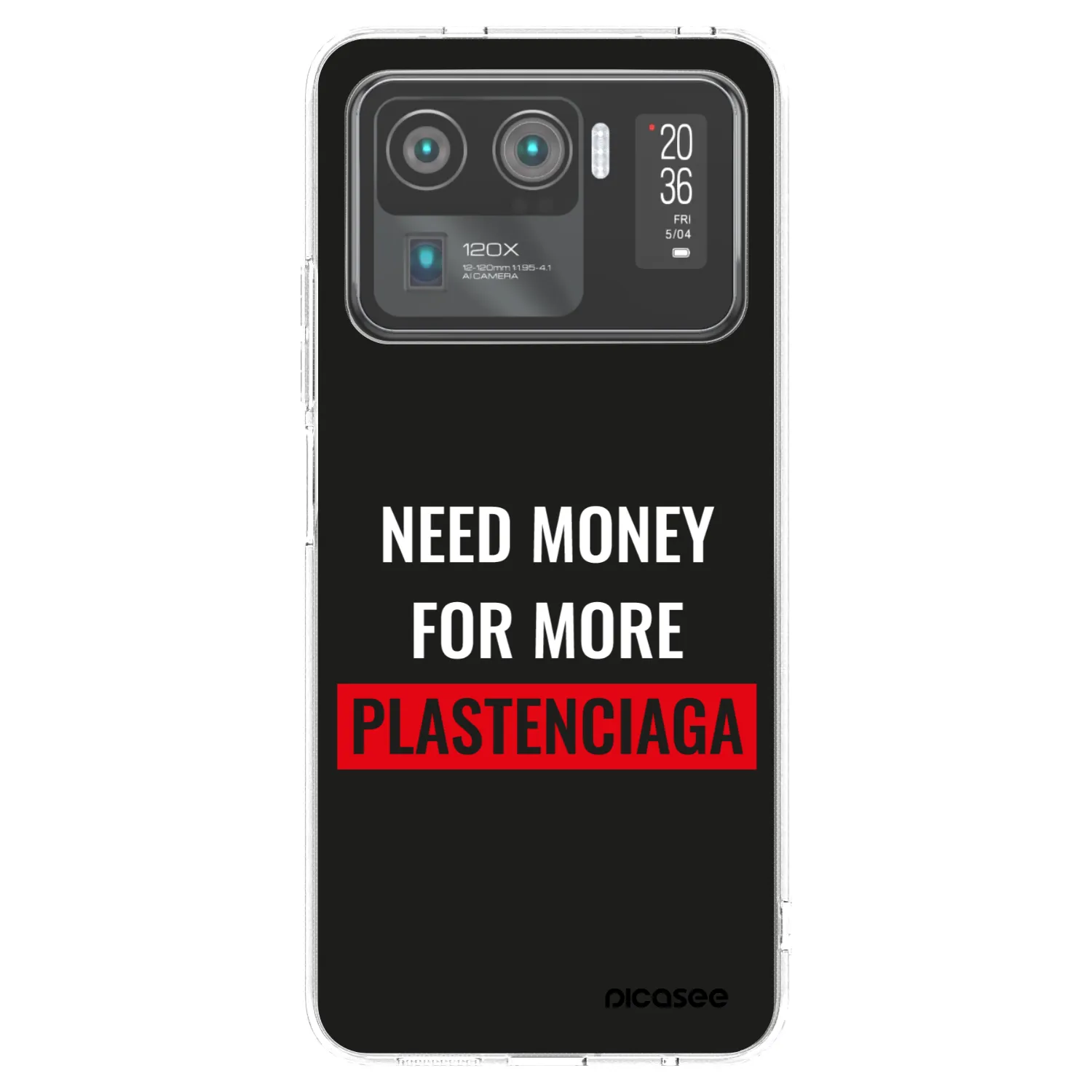Picasee silikonový průhledný obal pro Xiaomi Mi 11 Ultra - More PLASTENCIAGA