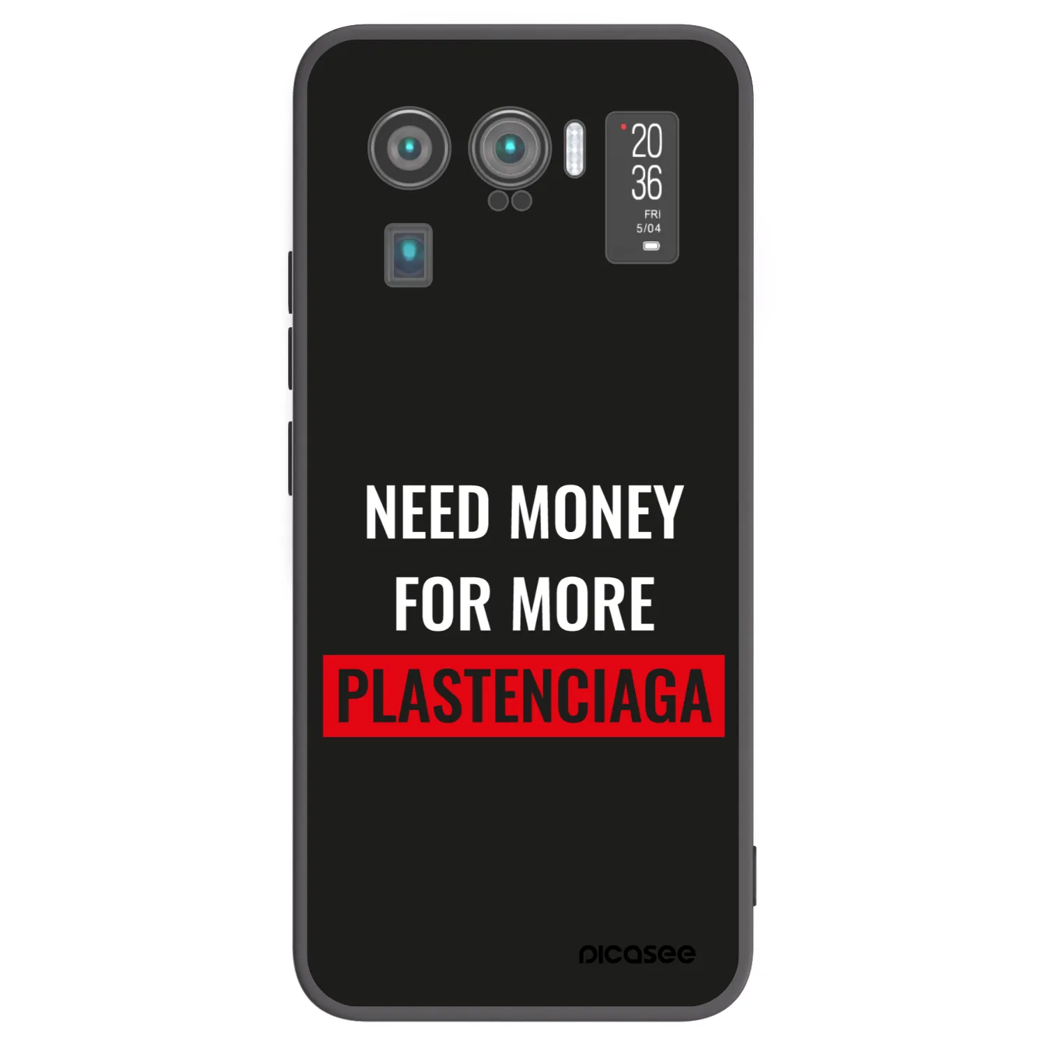 Picasee silikonový černý obal pro Xiaomi Mi 11 Ultra - More PLASTENCIAGA