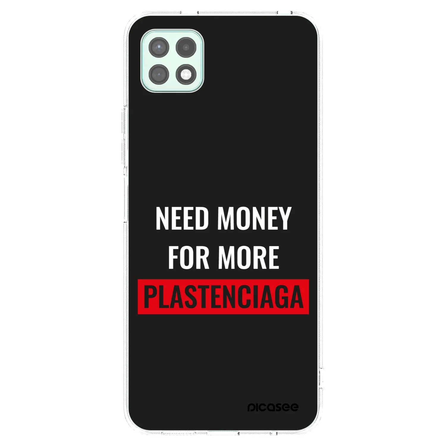 Picasee silikonový průhledný obal pro Samsung Galaxy A22 A226B 5G - More PLASTENCIAGA