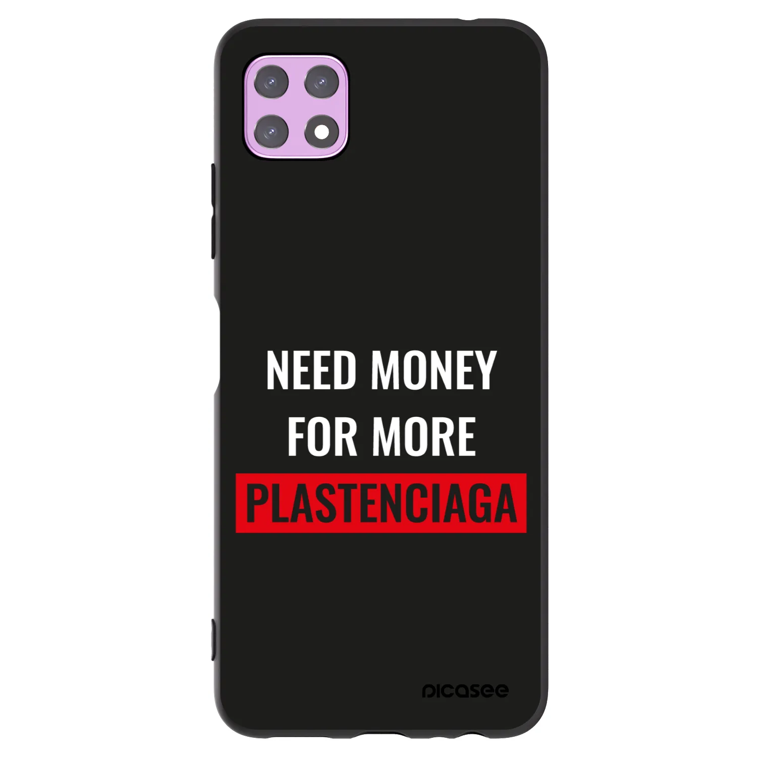 Picasee silikonový černý obal pro Samsung Galaxy A22 A226B 5G - More PLASTENCIAGA
