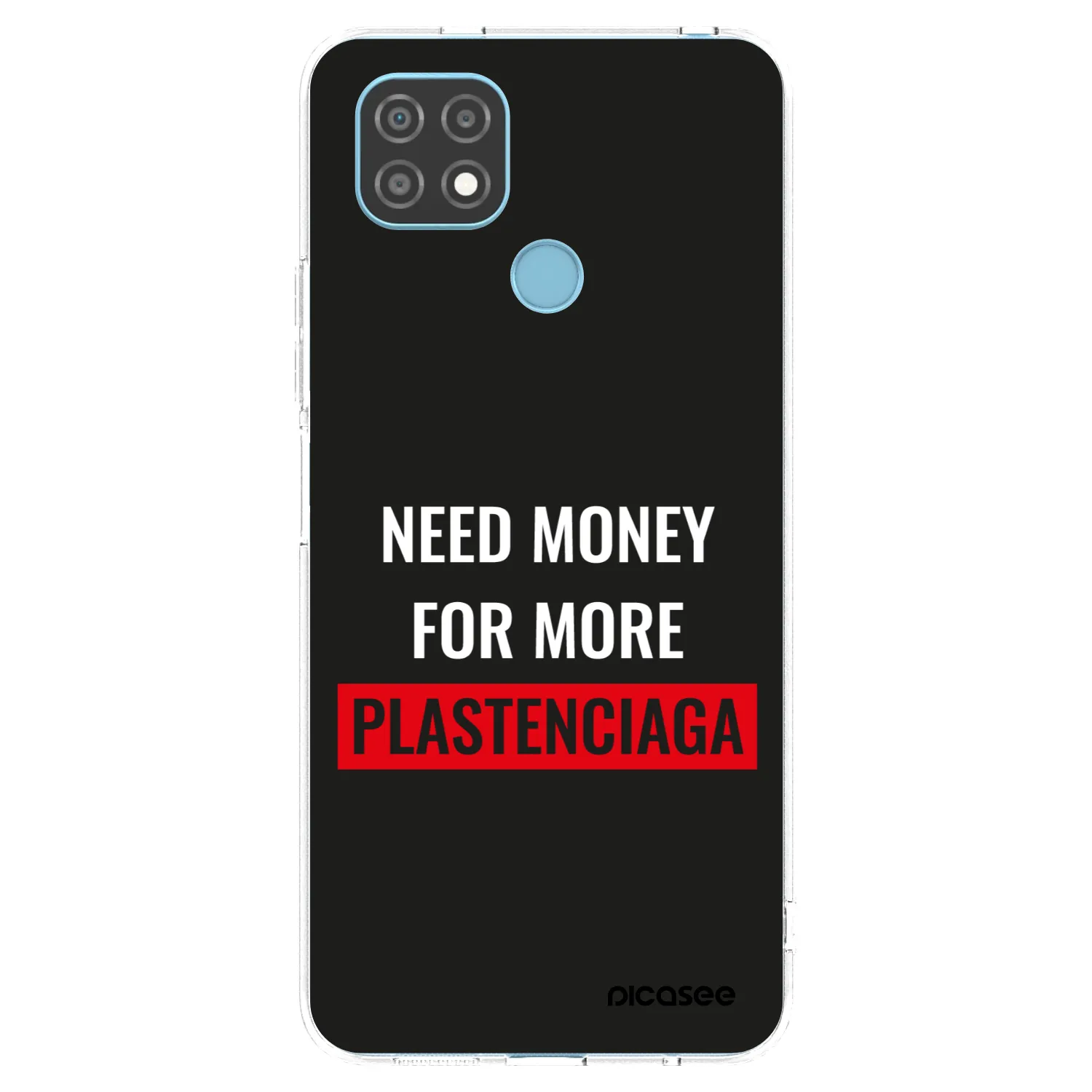 Picasee silikonový průhledný obal pro Realme C21 - More PLASTENCIAGA