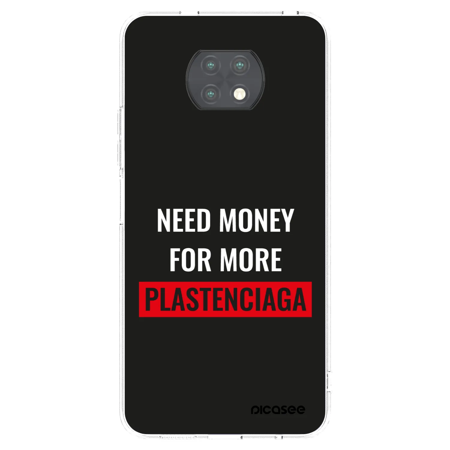 Picasee silikonový průhledný obal pro Xiaomi Redmi Note 9T - More PLASTENCIAGA