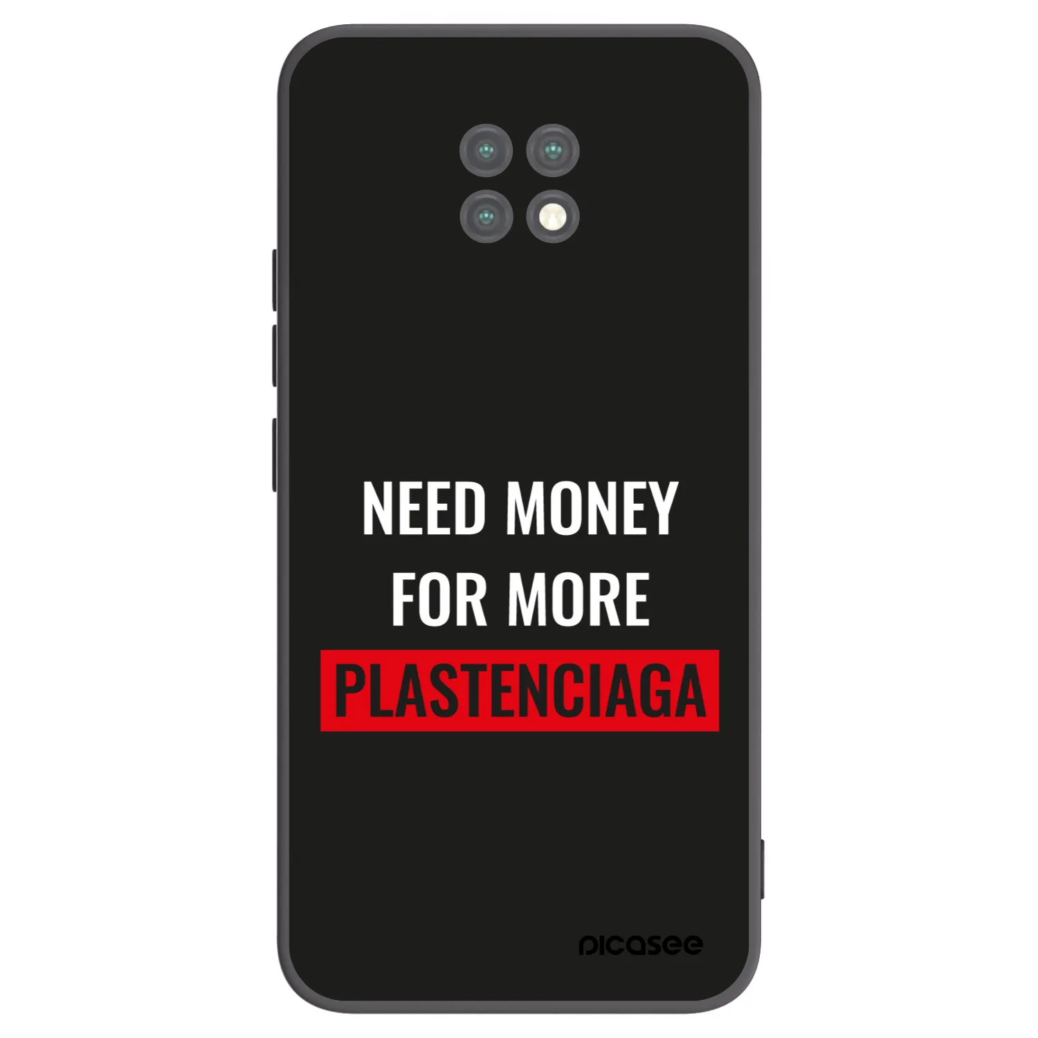 Picasee silikonový černý obal pro Xiaomi Redmi Note 9T - More PLASTENCIAGA