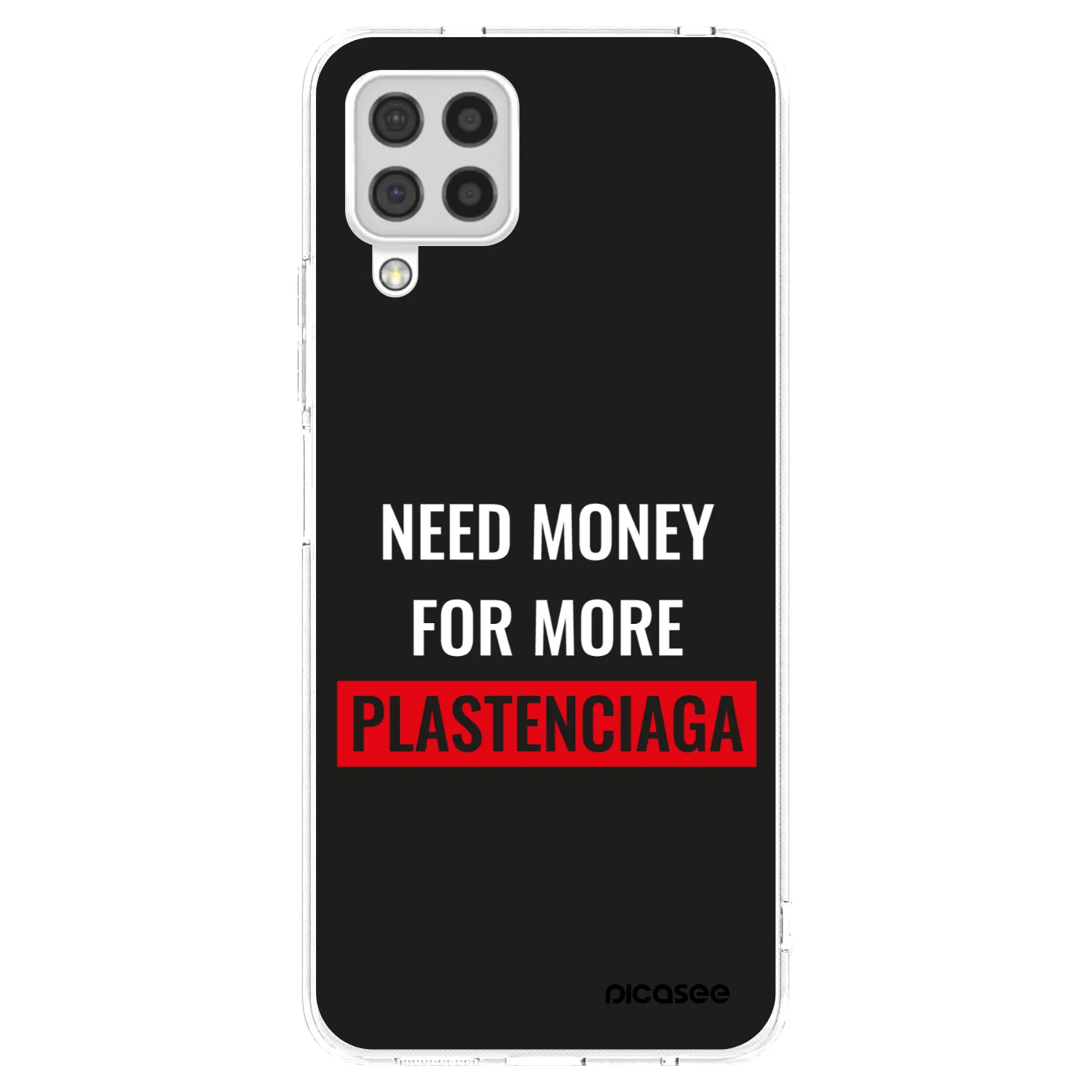 Picasee silikonový průhledný obal pro Samsung Galaxy A22 A225F 4G - More PLASTENCIAGA