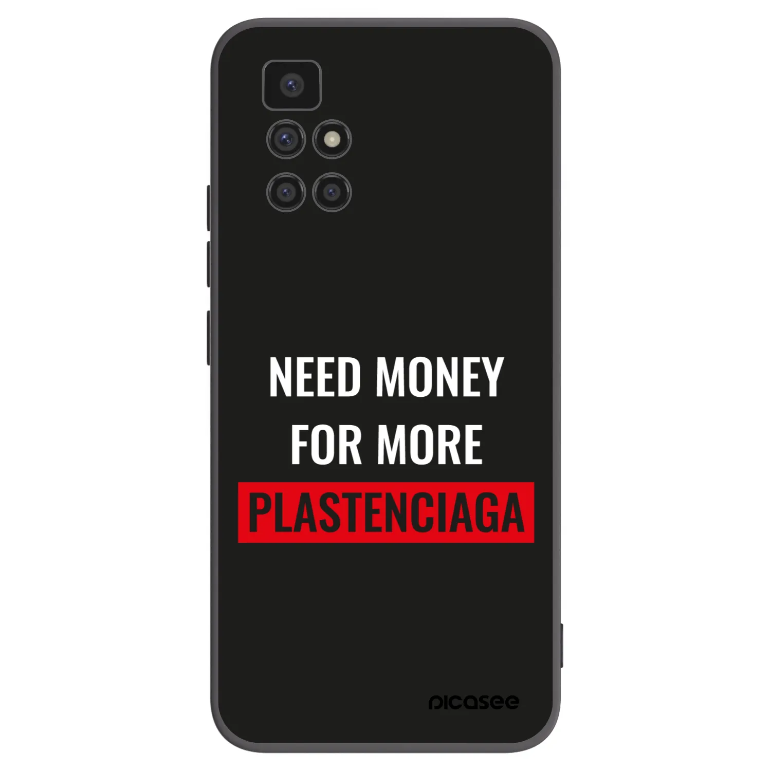 Picasee silikonový černý obal pro Xiaomi Redmi 10 - More PLASTENCIAGA