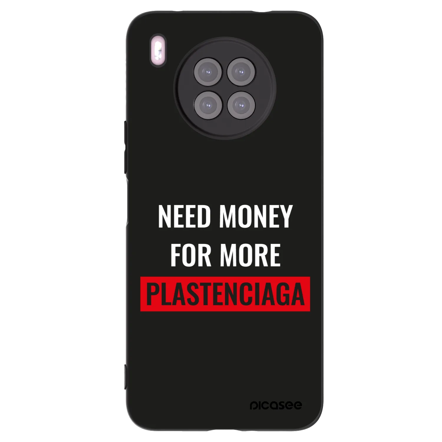 Picasee silikonový černý obal pro Huawei Nova 8i - More PLASTENCIAGA