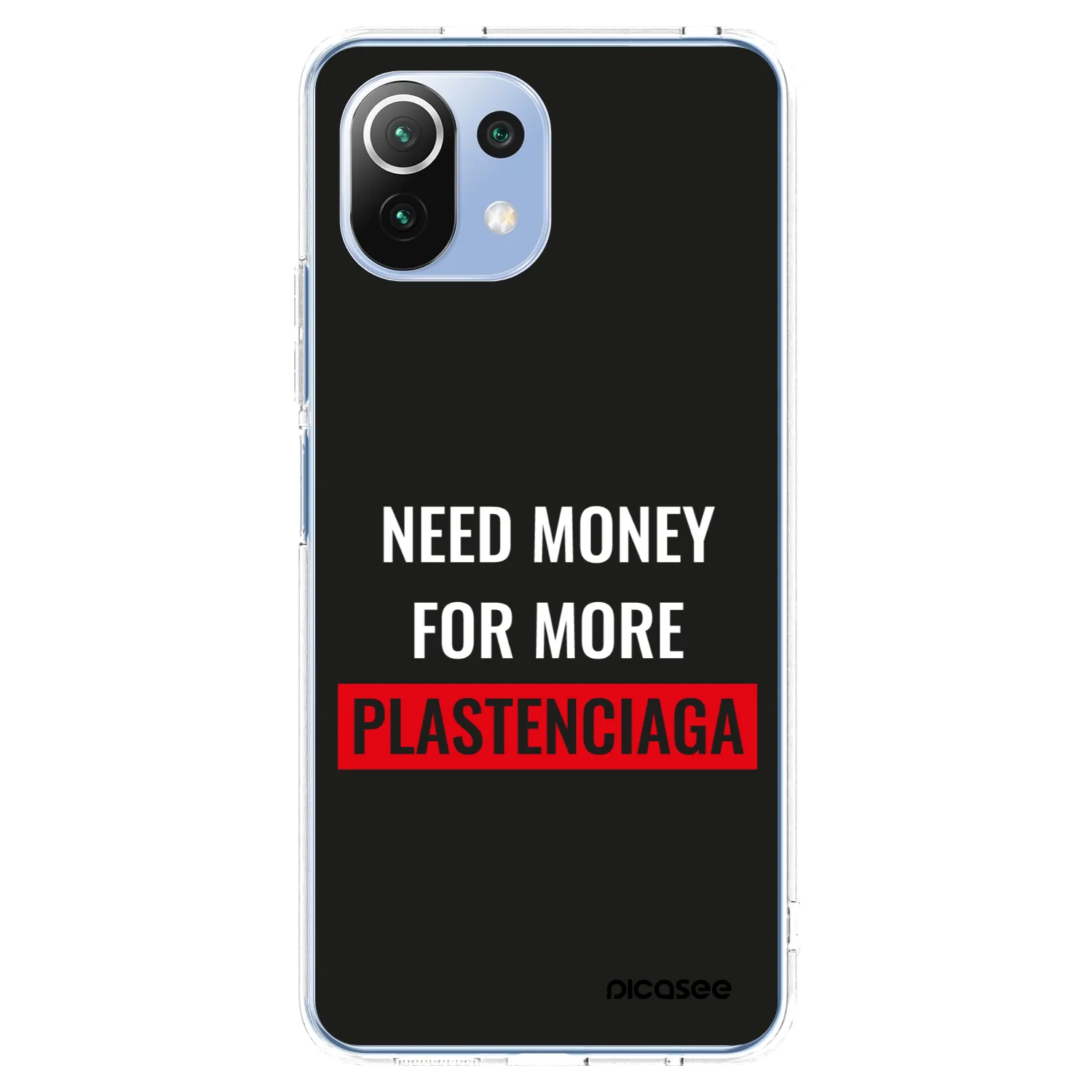 Picasee silikonový průhledný obal pro Xiaomi 11 Lite 5G NE - More PLASTENCIAGA