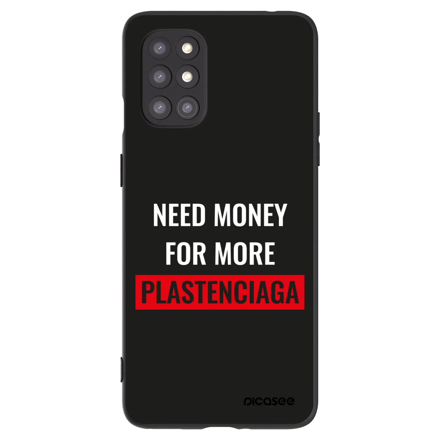 Picasee silikonový černý obal pro OnePlus 8T - More PLASTENCIAGA