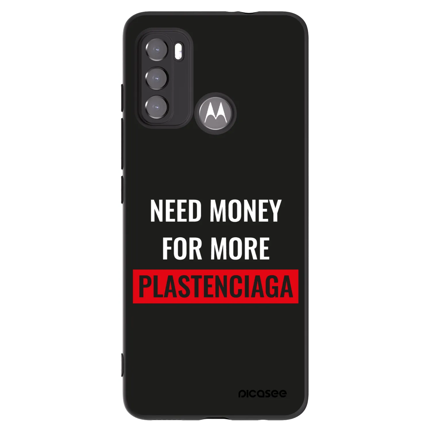 Picasee silikonový černý obal pro Motorola Moto G60 - More PLASTENCIAGA