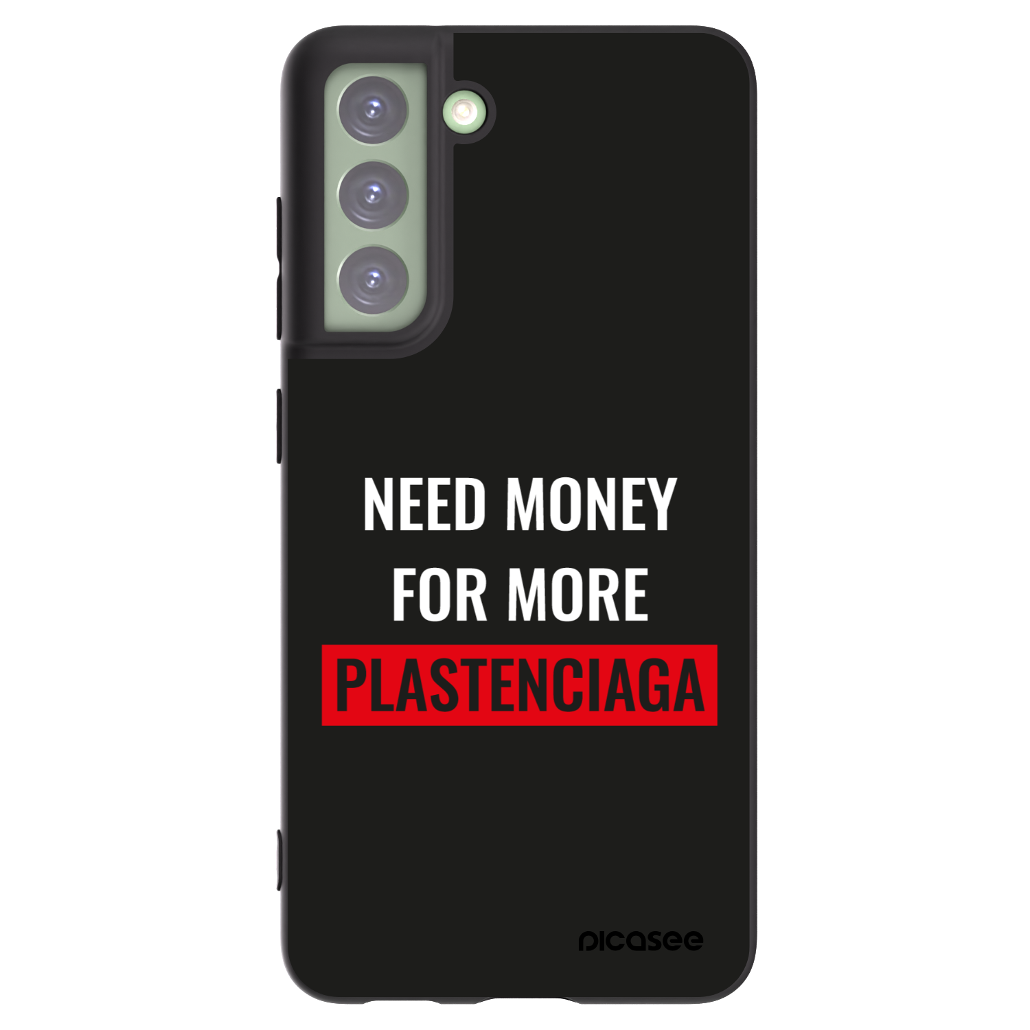 Picasee silikonový černý obal pro Samsung Galaxy S21 FE 5G - More PLASTENCIAGA