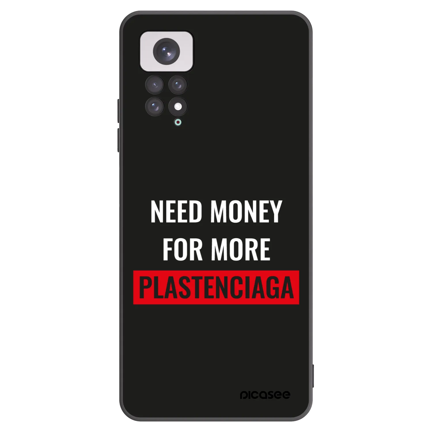 Picasee silikonový černý obal pro Xiaomi Redmi Note 11 - More PLASTENCIAGA