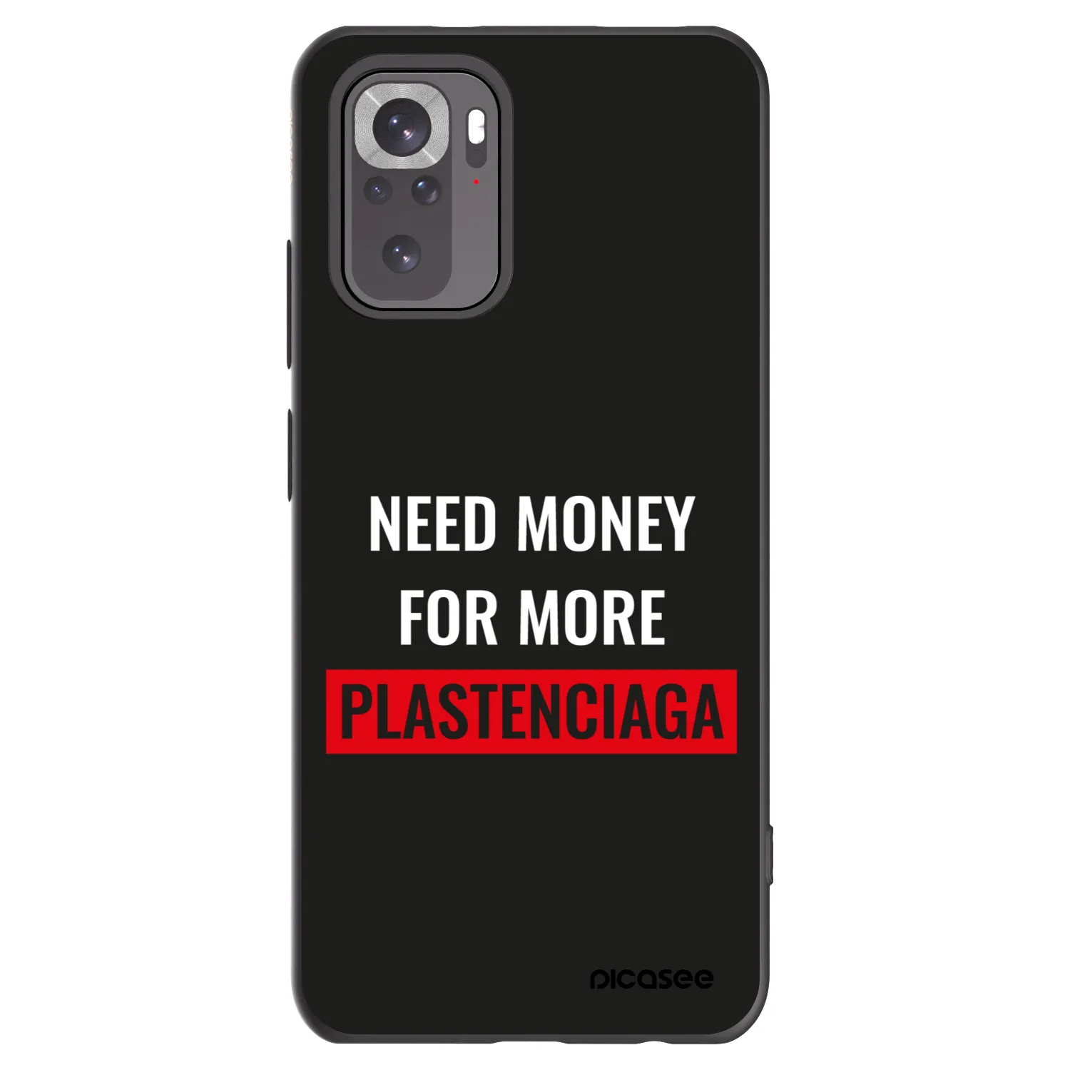 Picasee silikonový černý obal pro Xiaomi Redmi Note 11S 4G - More PLASTENCIAGA
