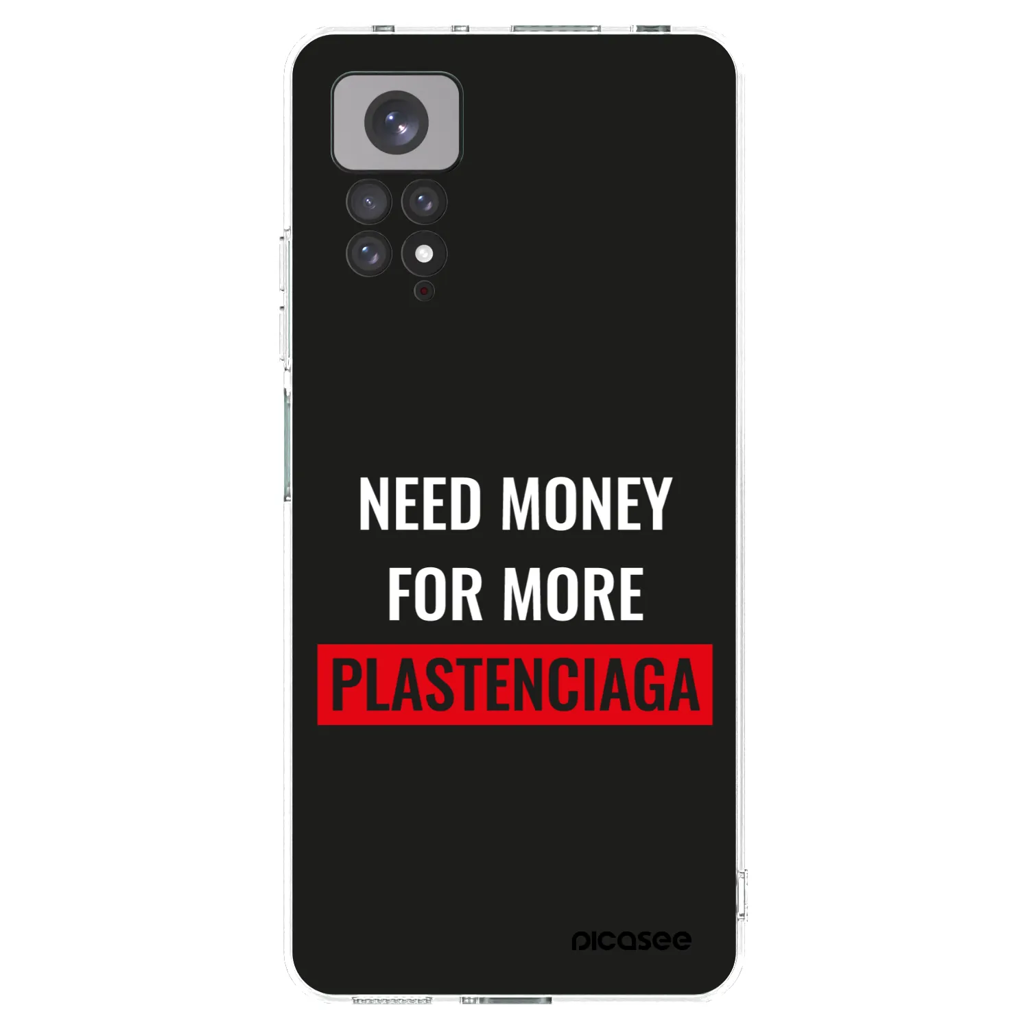 Picasee silikonový průhledný obal pro Xiaomi Redmi Note 11S 4G - More PLASTENCIAGA