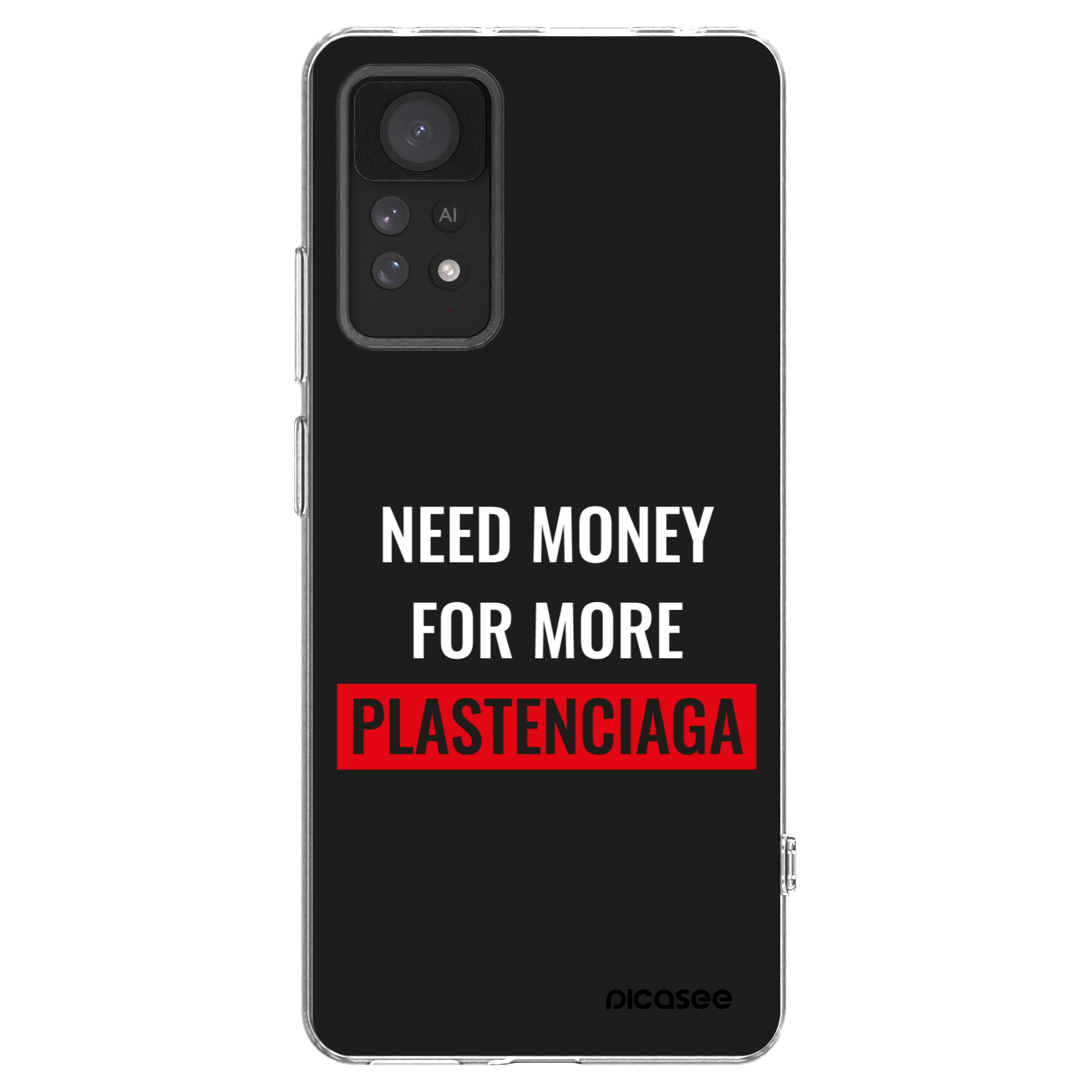 Picasee silikonový průhledný obal pro Xiaomi Redmi Note 11 Pro - More PLASTENCIAGA