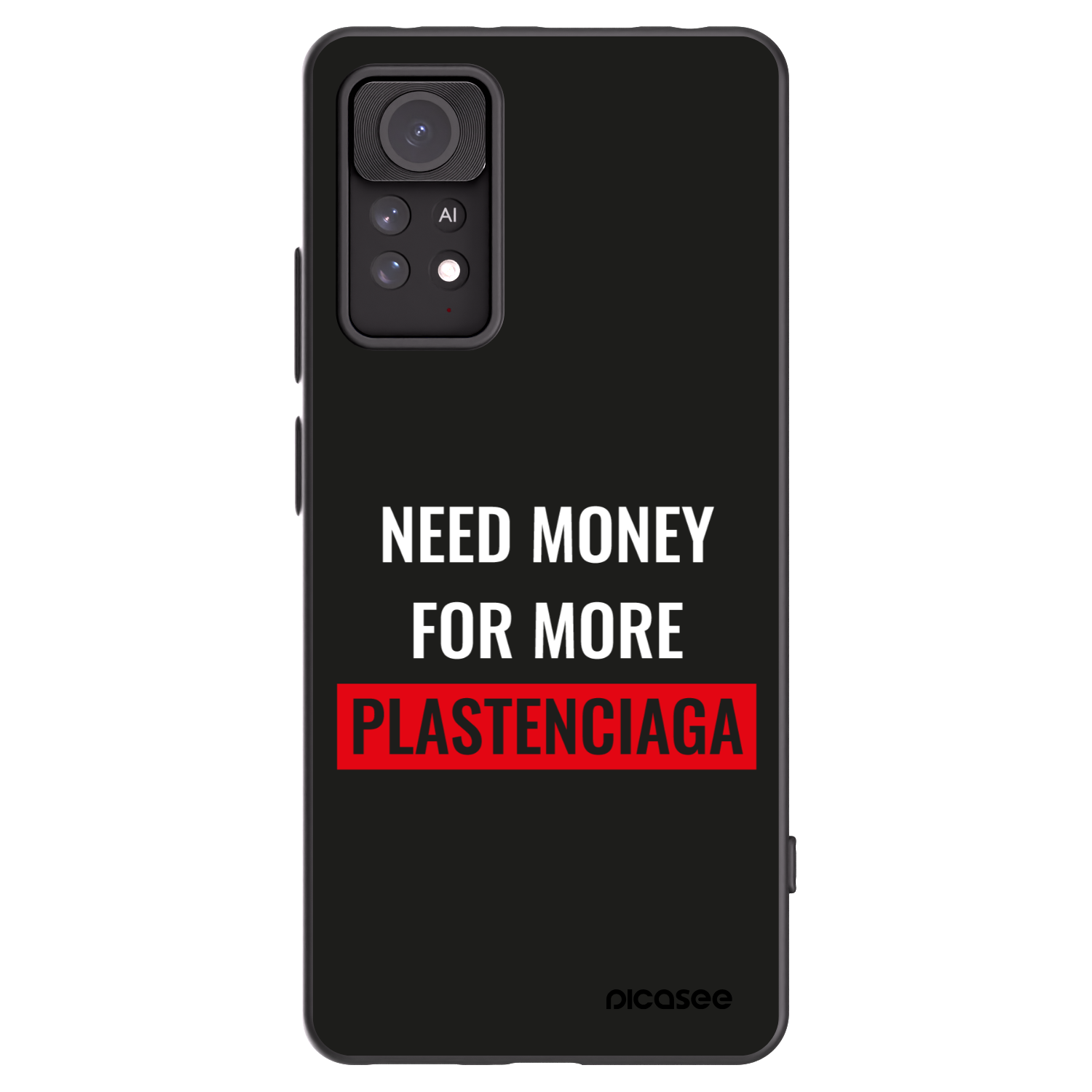 Picasee silikonový černý obal pro Xiaomi Redmi Note 11 Pro 5G - More PLASTENCIAGA