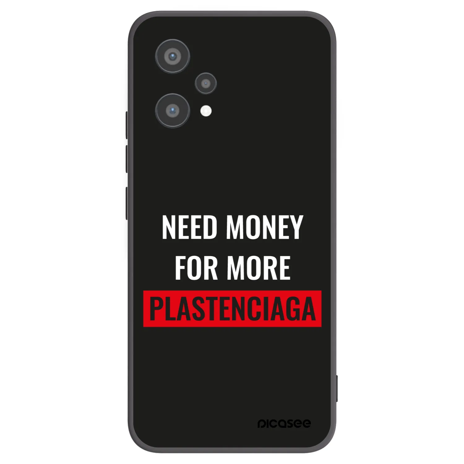 Picasee silikonový černý obal pro Realme 9 Pro 5G - More PLASTENCIAGA