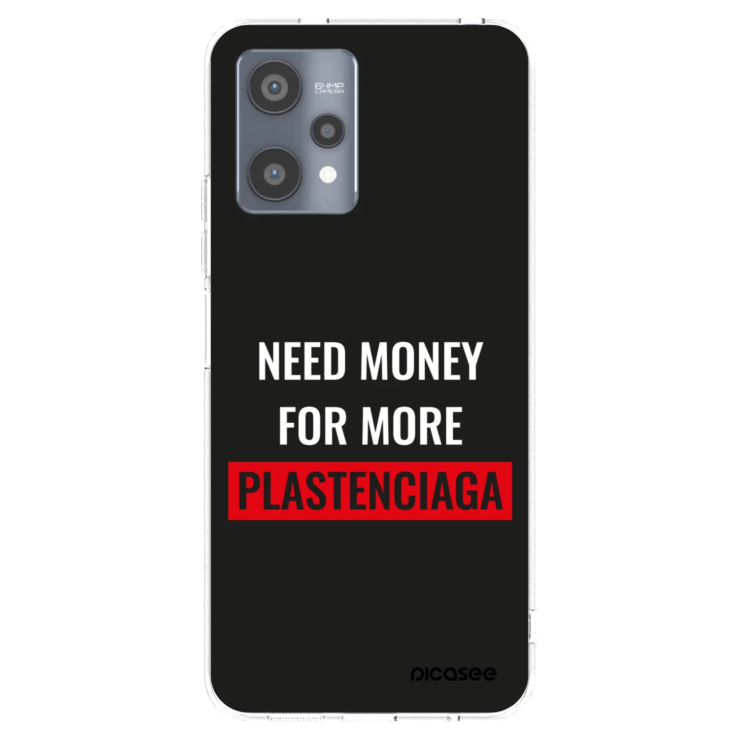 Picasee silikonový průhledný obal pro Realme 9 Pro 5G - More PLASTENCIAGA