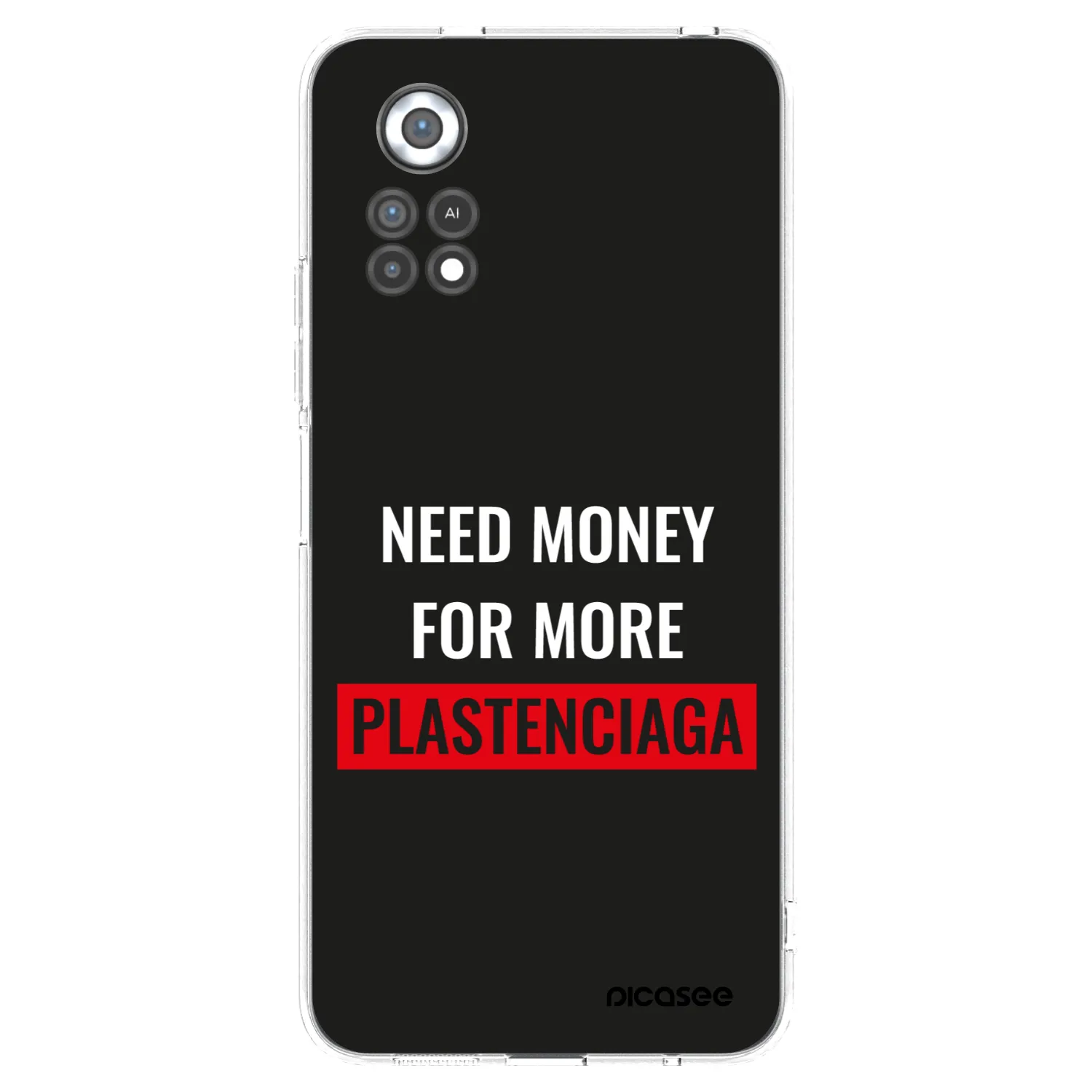 Picasee silikonový průhledný obal pro Xiaomi Poco X4 Pro 5G - More PLASTENCIAGA