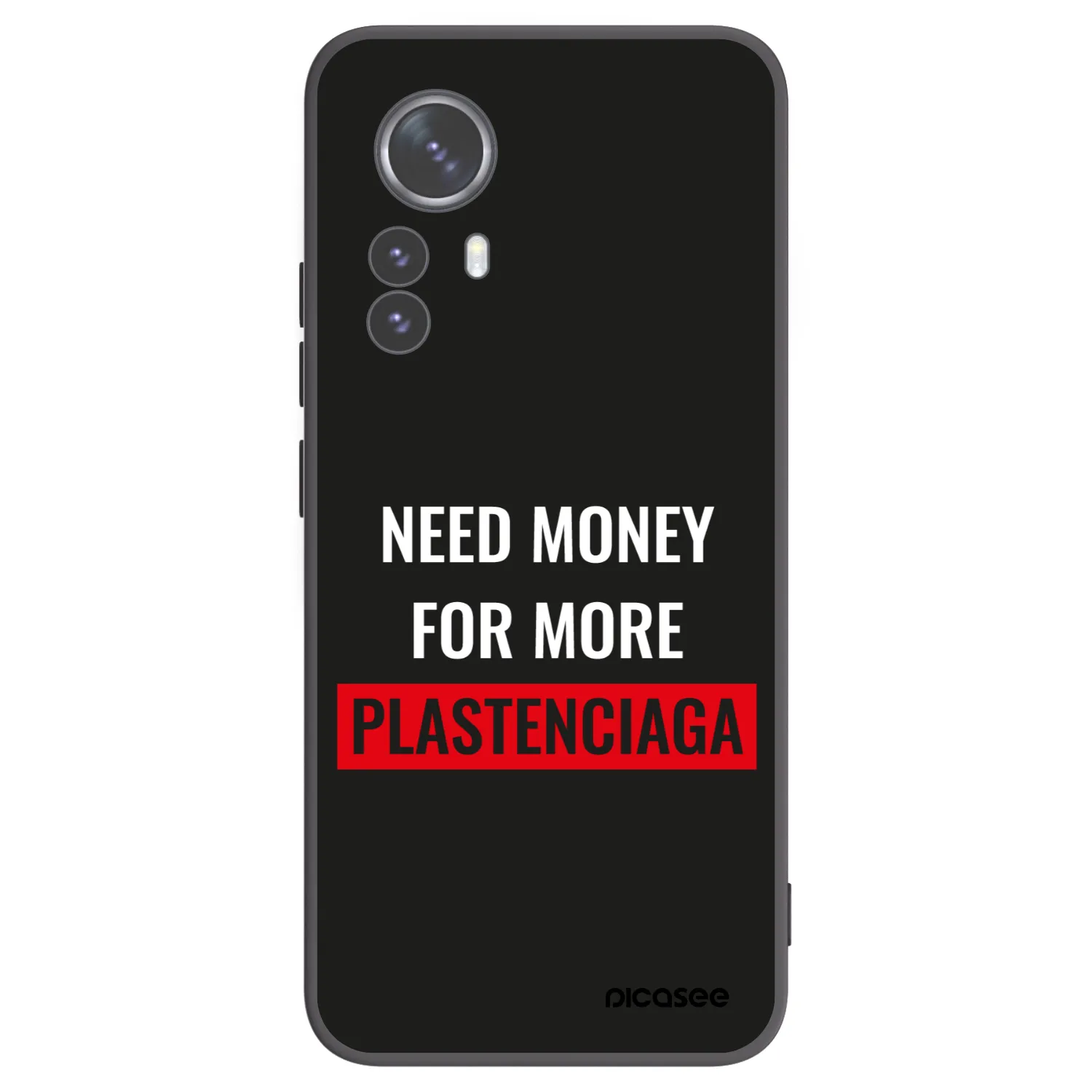 Picasee silikonový černý obal pro Xiaomi 12 Pro - More PLASTENCIAGA