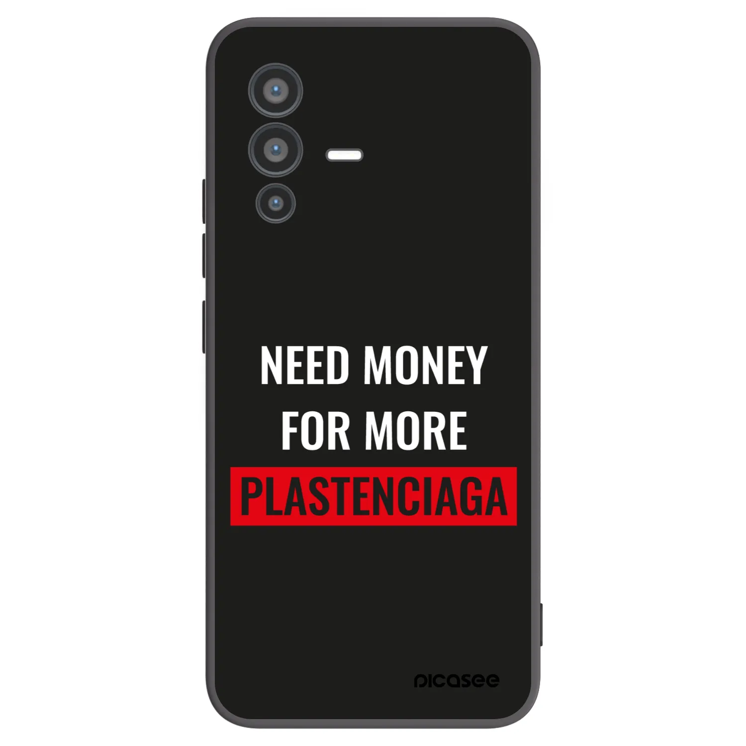 Picasee silikonový černý obal pro Vivo V23 5G - More PLASTENCIAGA