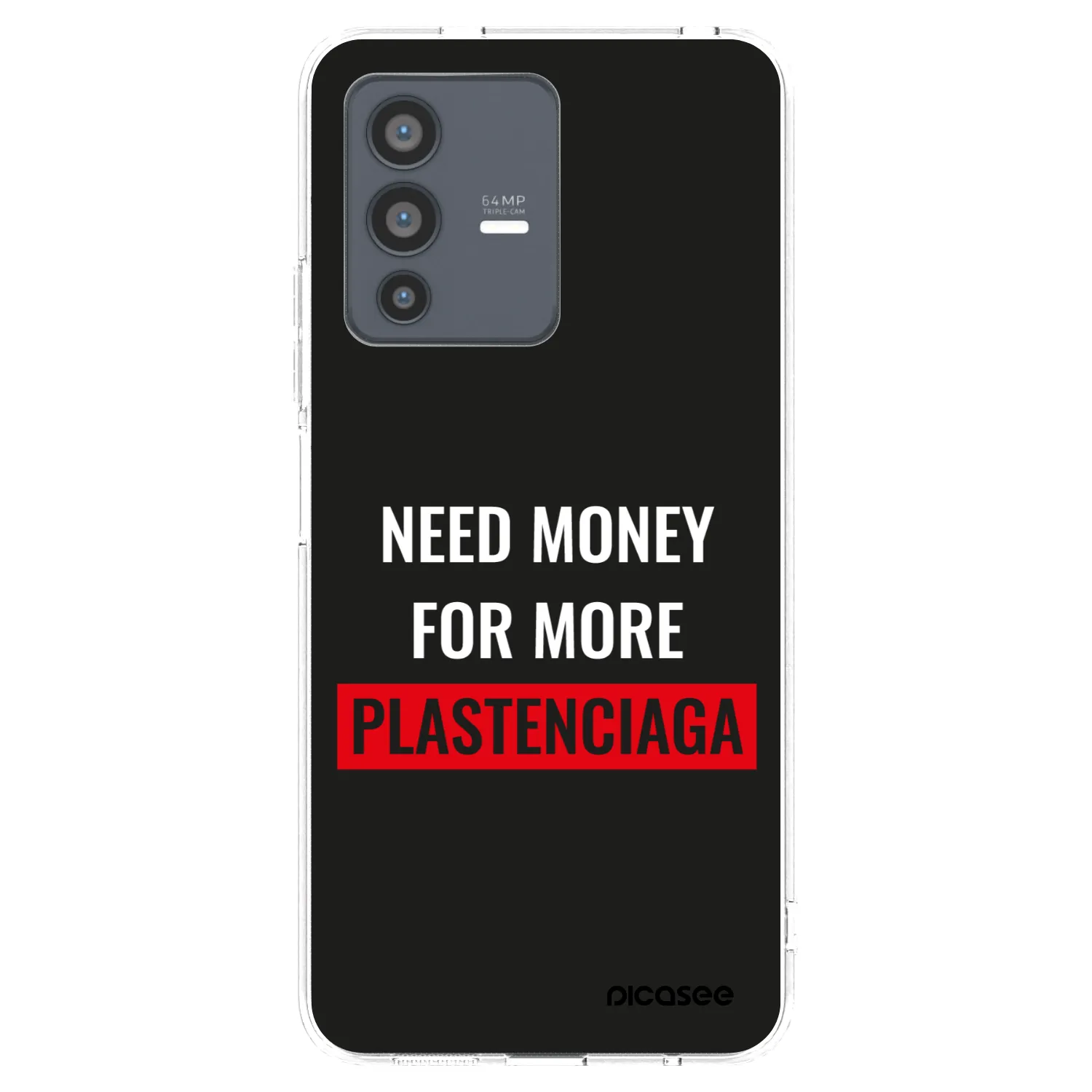 Picasee silikonový průhledný obal pro Vivo V23 5G - More PLASTENCIAGA