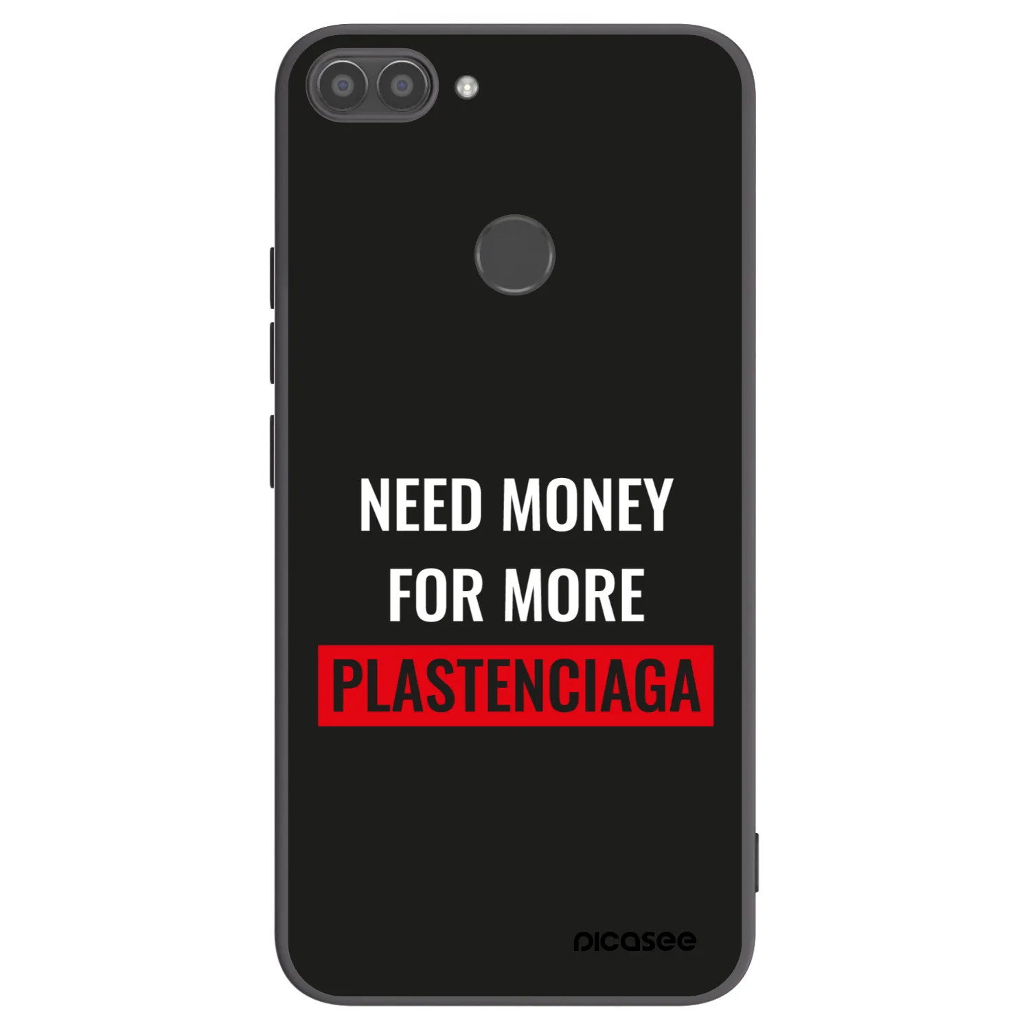 Picasee silikonový černý obal pro Huawei P Smart - More PLASTENCIAGA