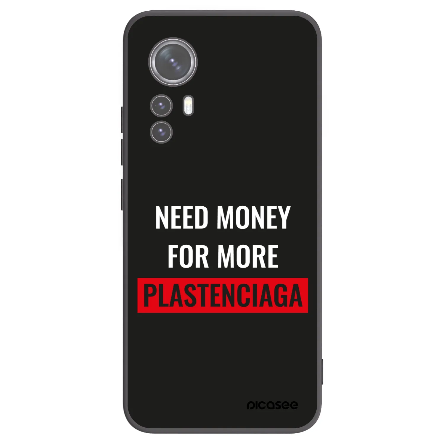 Picasee silikonový černý obal pro Xiaomi 12X - More PLASTENCIAGA