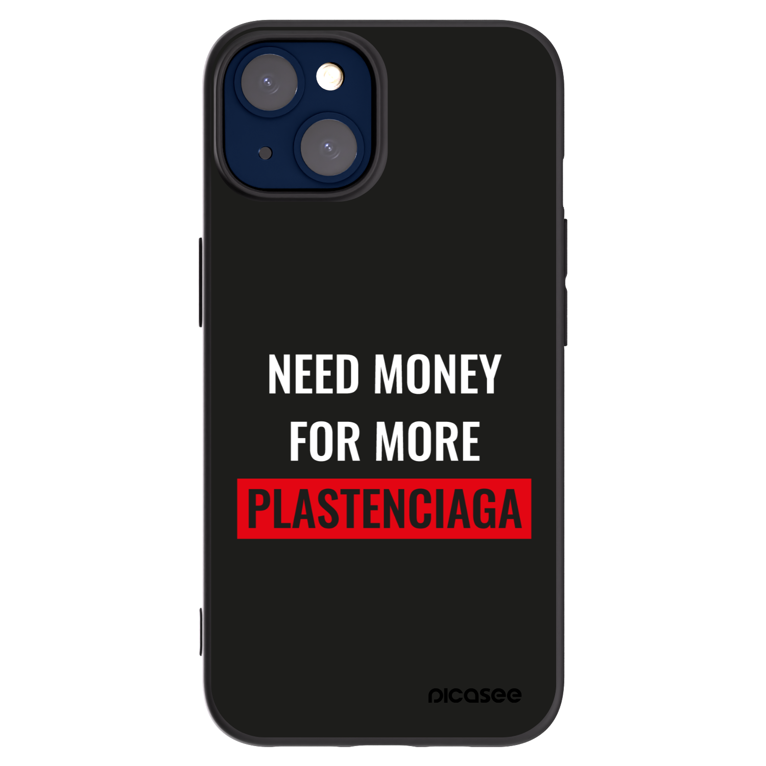 Picasee silikonový černý obal pro Apple iPhone 14 - More PLASTENCIAGA