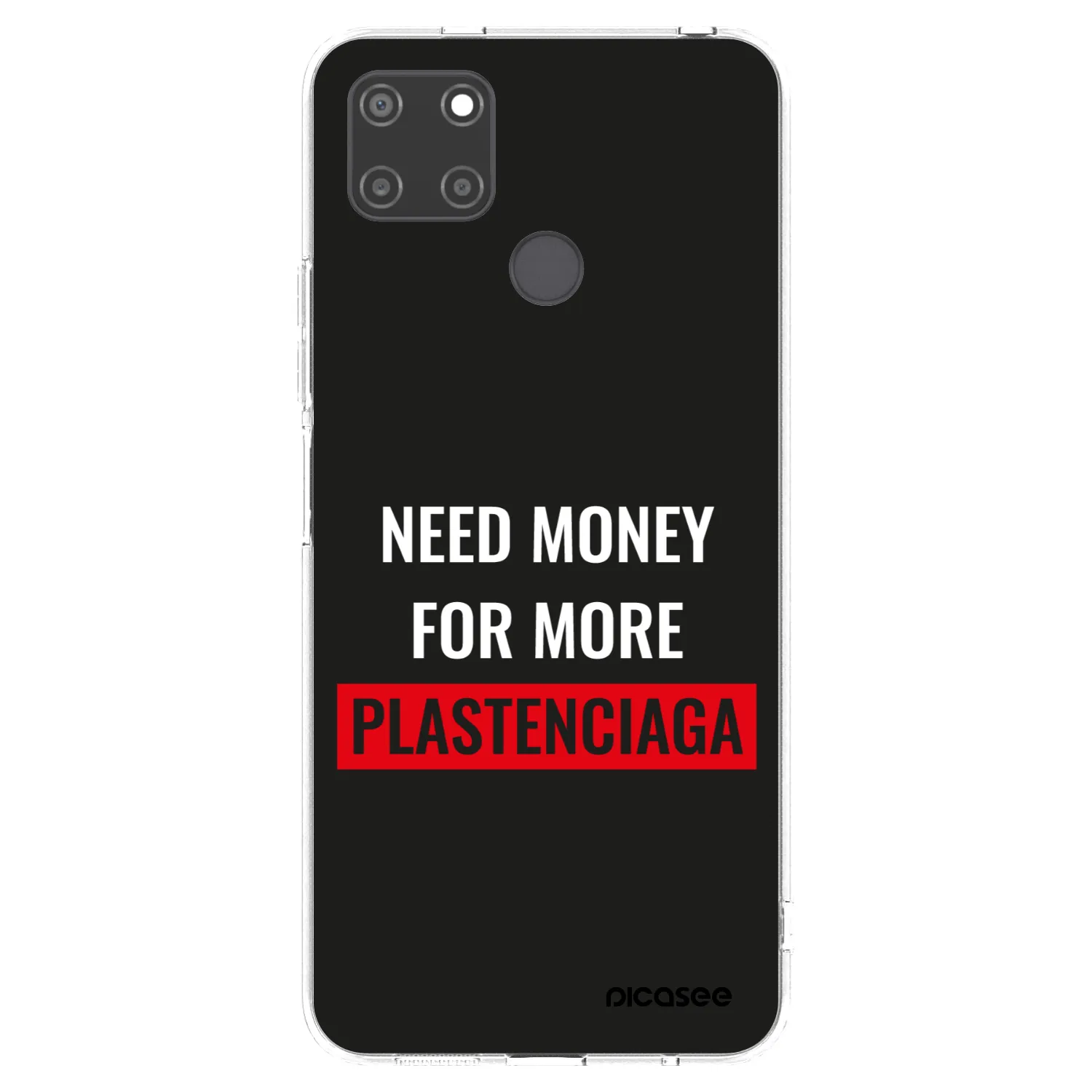 Picasee silikonový průhledný obal pro Realme C21Y - More PLASTENCIAGA