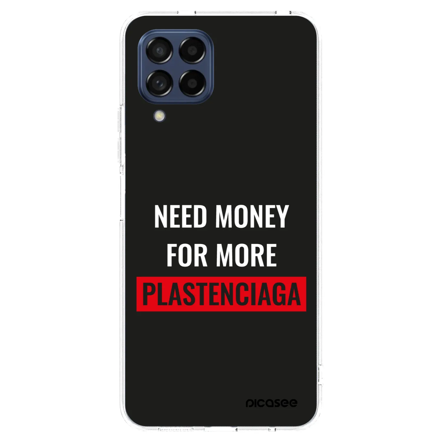 Picasee silikonový průhledný obal pro Samsung Galaxy M53 5G - More PLASTENCIAGA