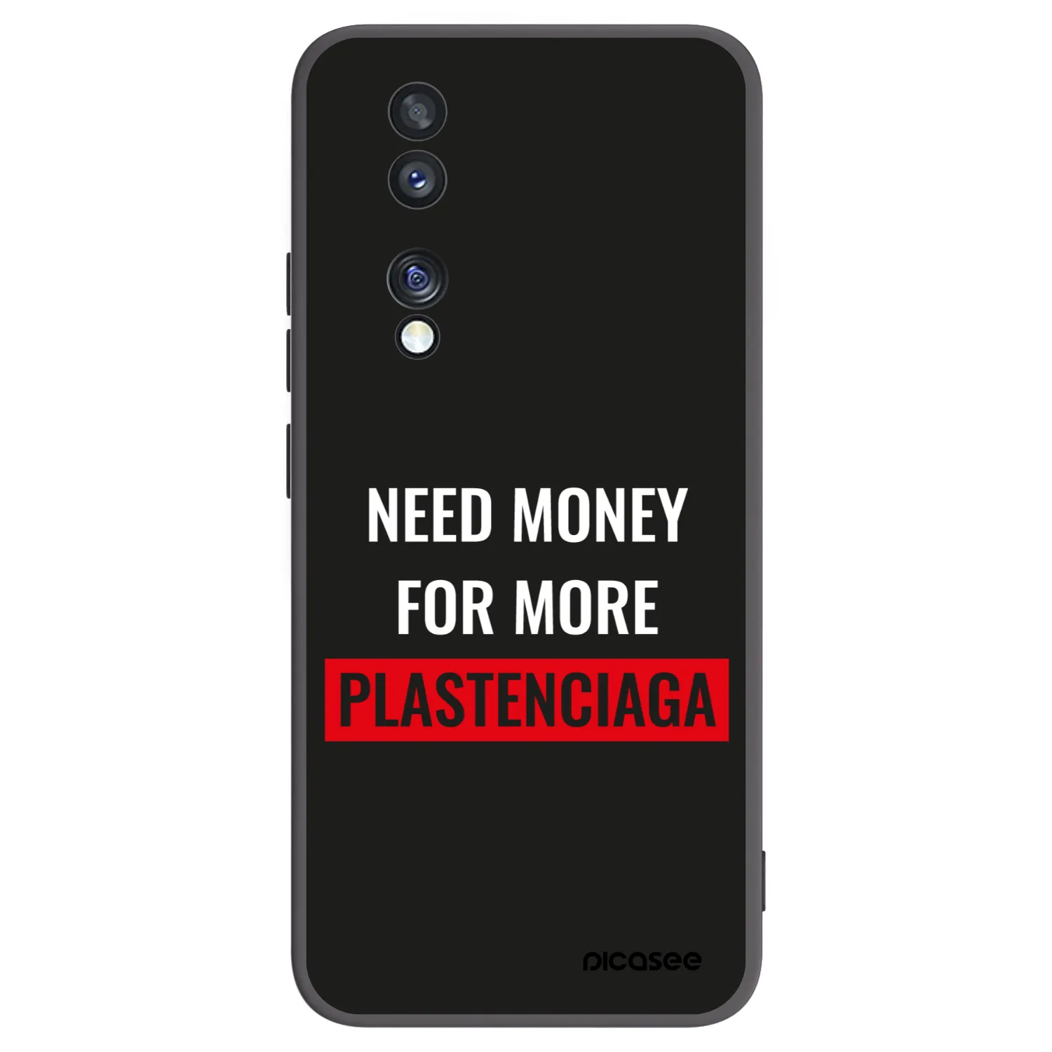 Picasee silikonový černý obal pro Honor 70 - More PLASTENCIAGA
