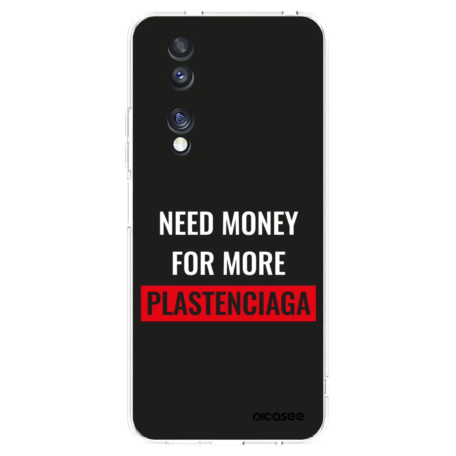 Picasee silikonový průhledný obal pro Honor 70 - More PLASTENCIAGA