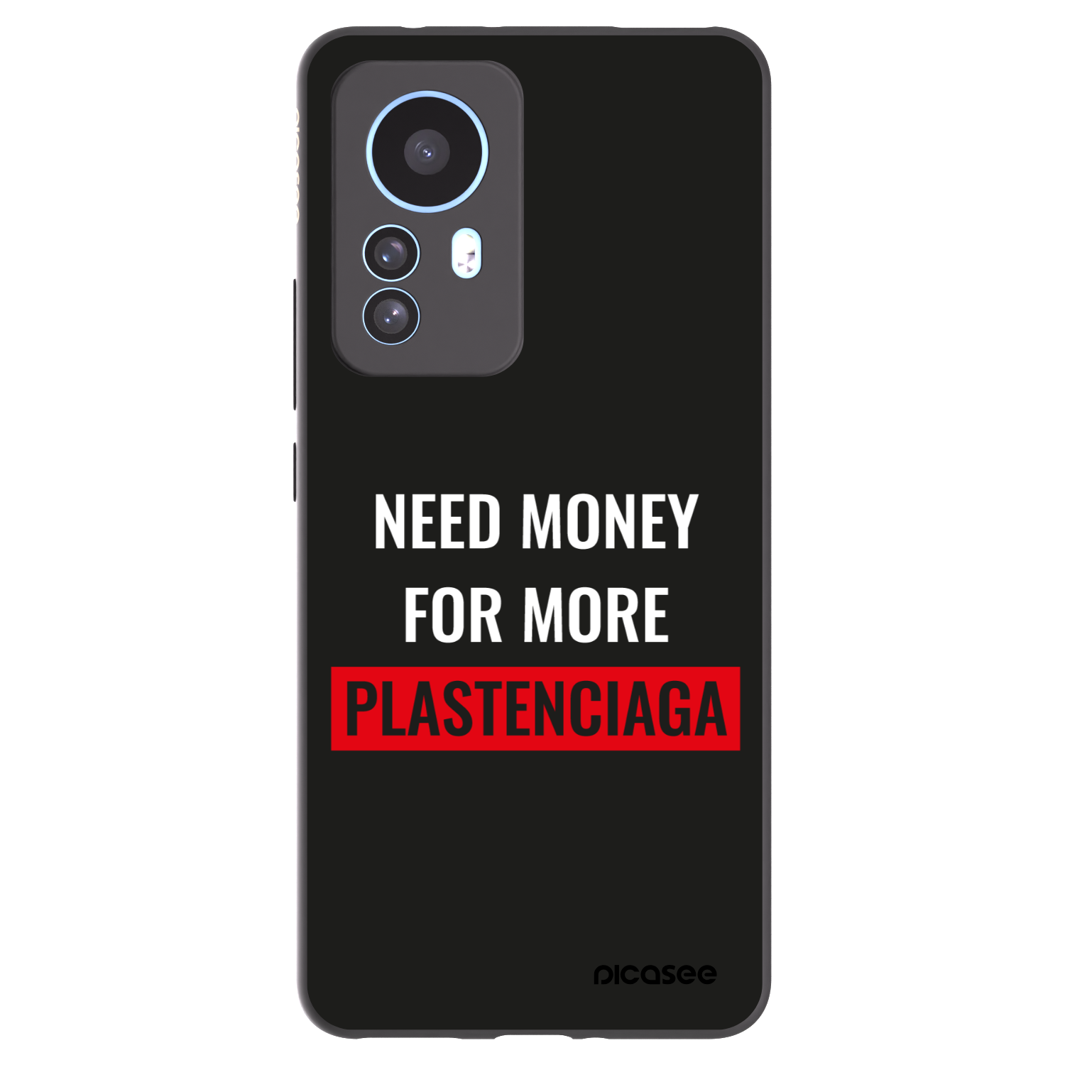 Picasee silikonový černý obal pro Xiaomi 12T - More PLASTENCIAGA