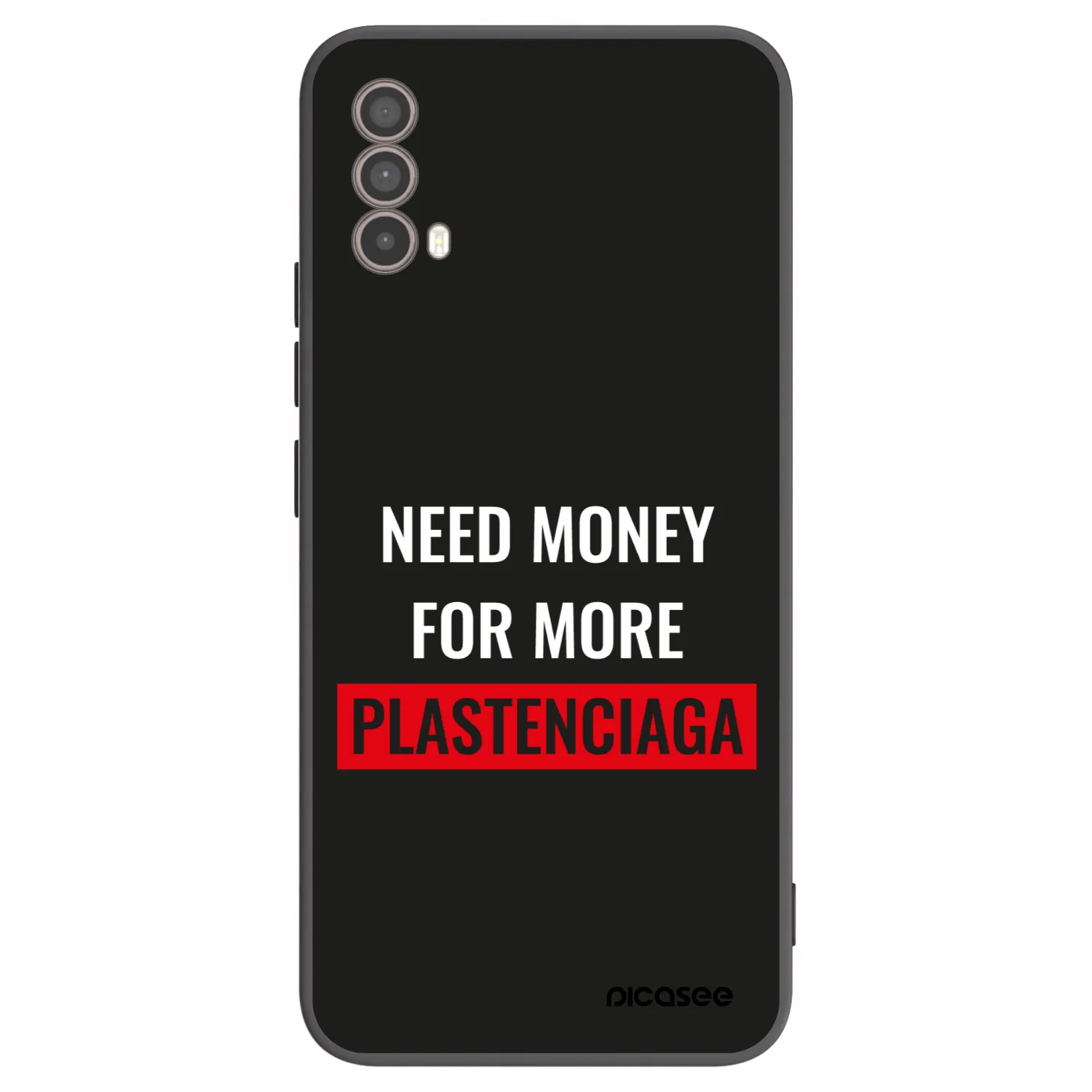 Picasee silikonový černý obal pro Motorola Moto E40 - More PLASTENCIAGA