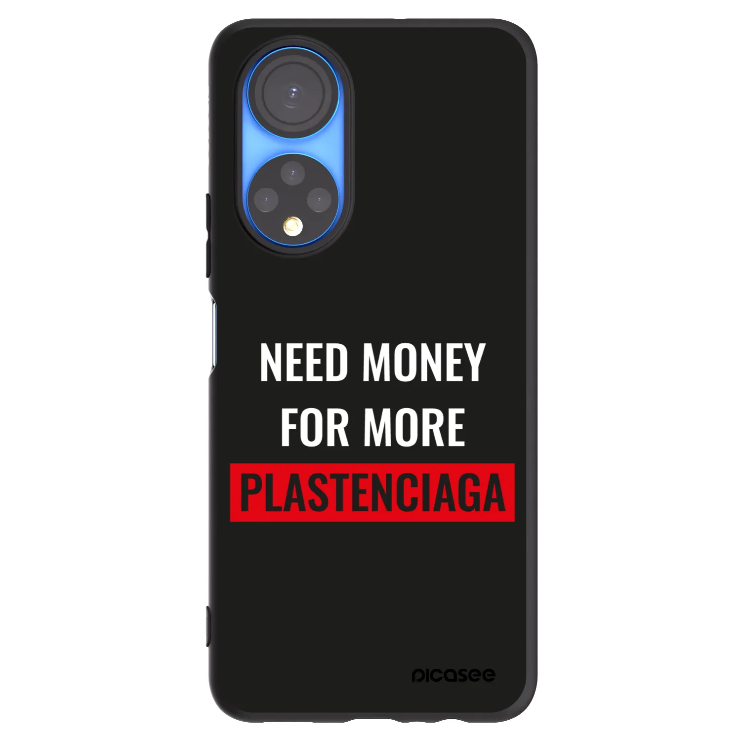 Picasee silikonový černý obal pro Honor X7 - More PLASTENCIAGA