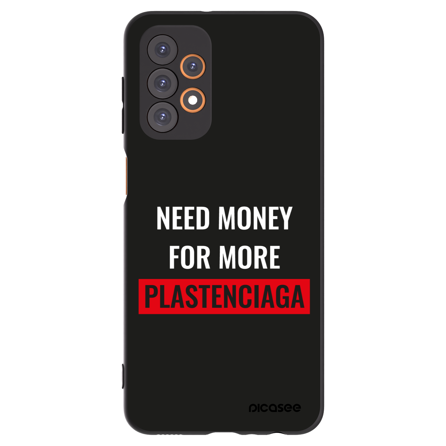 Picasee silikonový černý obal pro Samsung Galaxy A23 A236B 5G - More PLASTENCIAGA