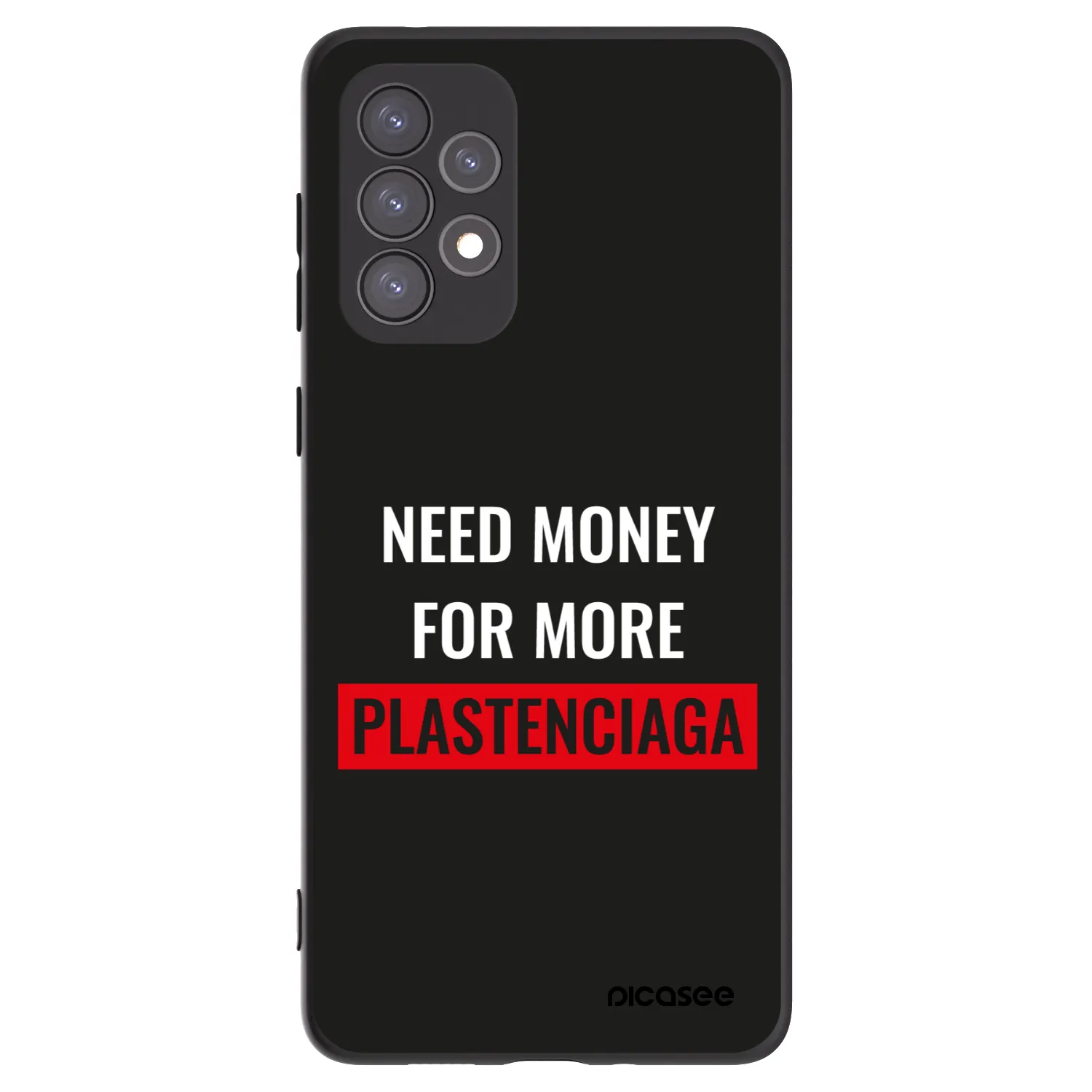 Picasee silikonový černý obal pro Samsung Galaxy A73 5G - More PLASTENCIAGA