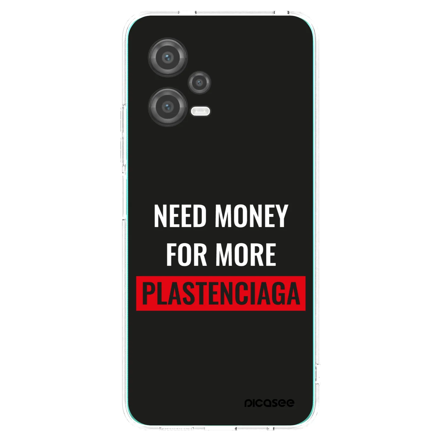 Picasee silikonový průhledný obal pro Xiaomi Poco X5 - More PLASTENCIAGA
