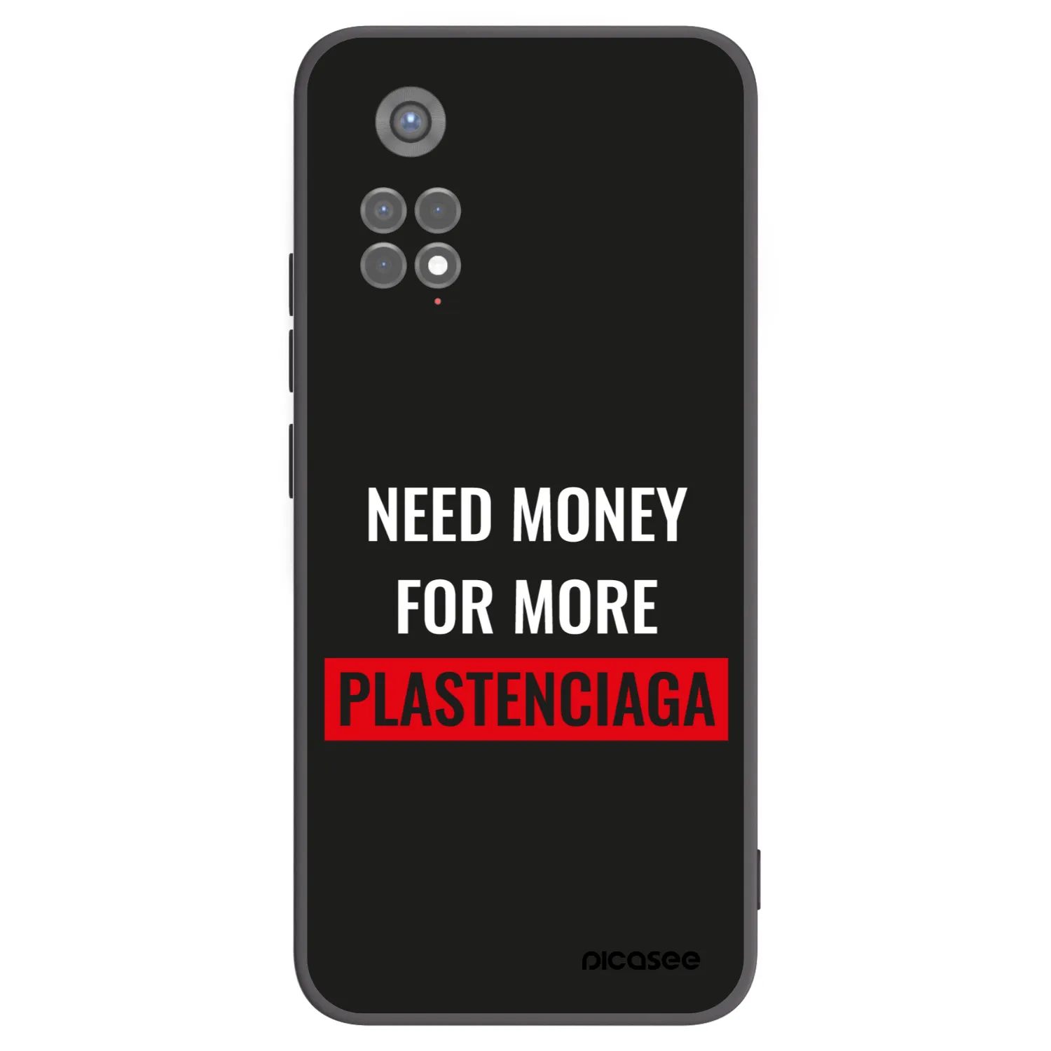 Picasee silikonový černý obal pro Xiaomi Redmi Note 11S 5G - More PLASTENCIAGA