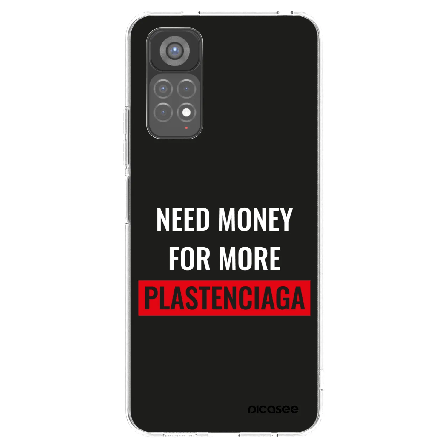 Picasee silikonový průhledný obal pro Xiaomi Redmi Note 11S 5G - More PLASTENCIAGA