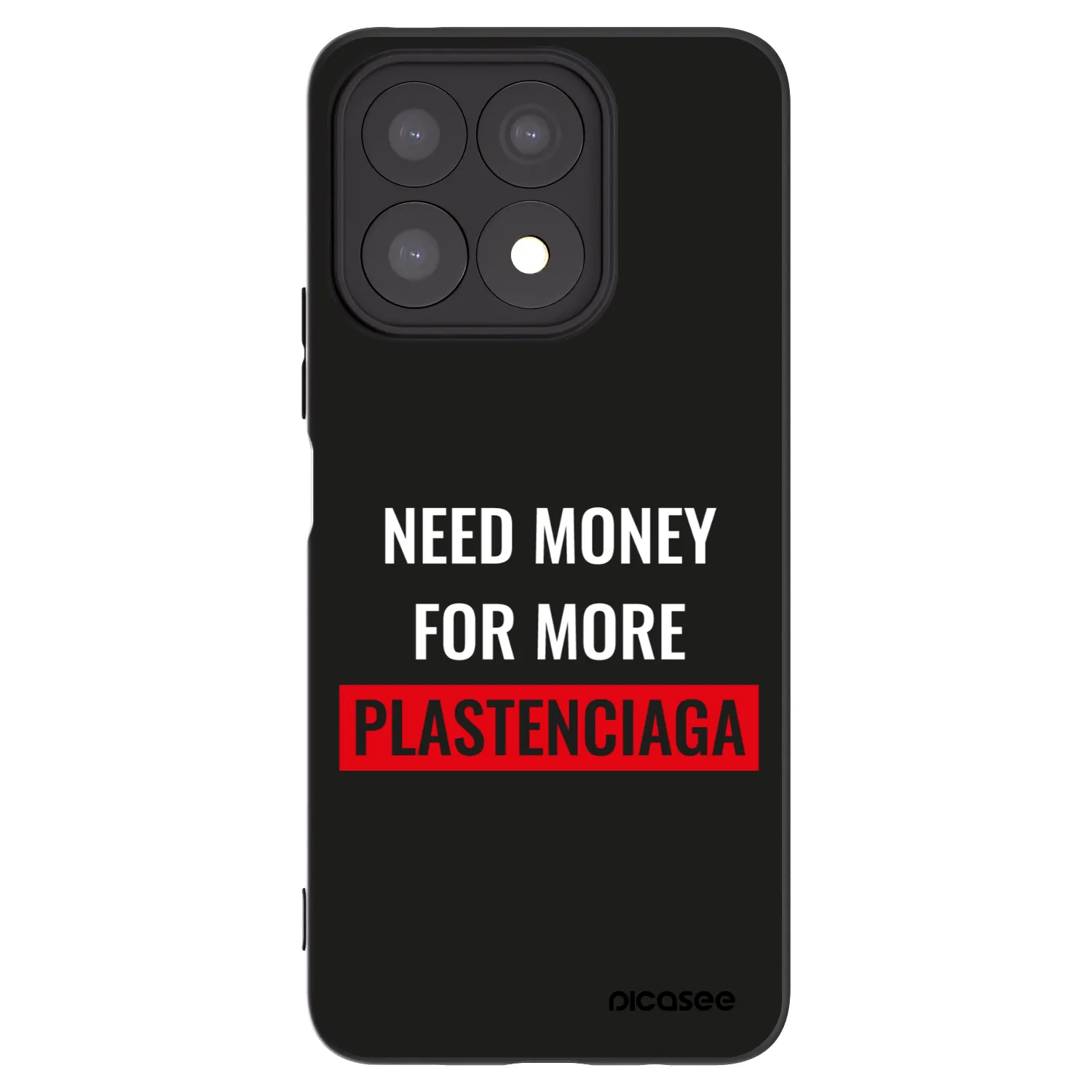 Picasee silikonový černý obal pro Honor X8a - More PLASTENCIAGA