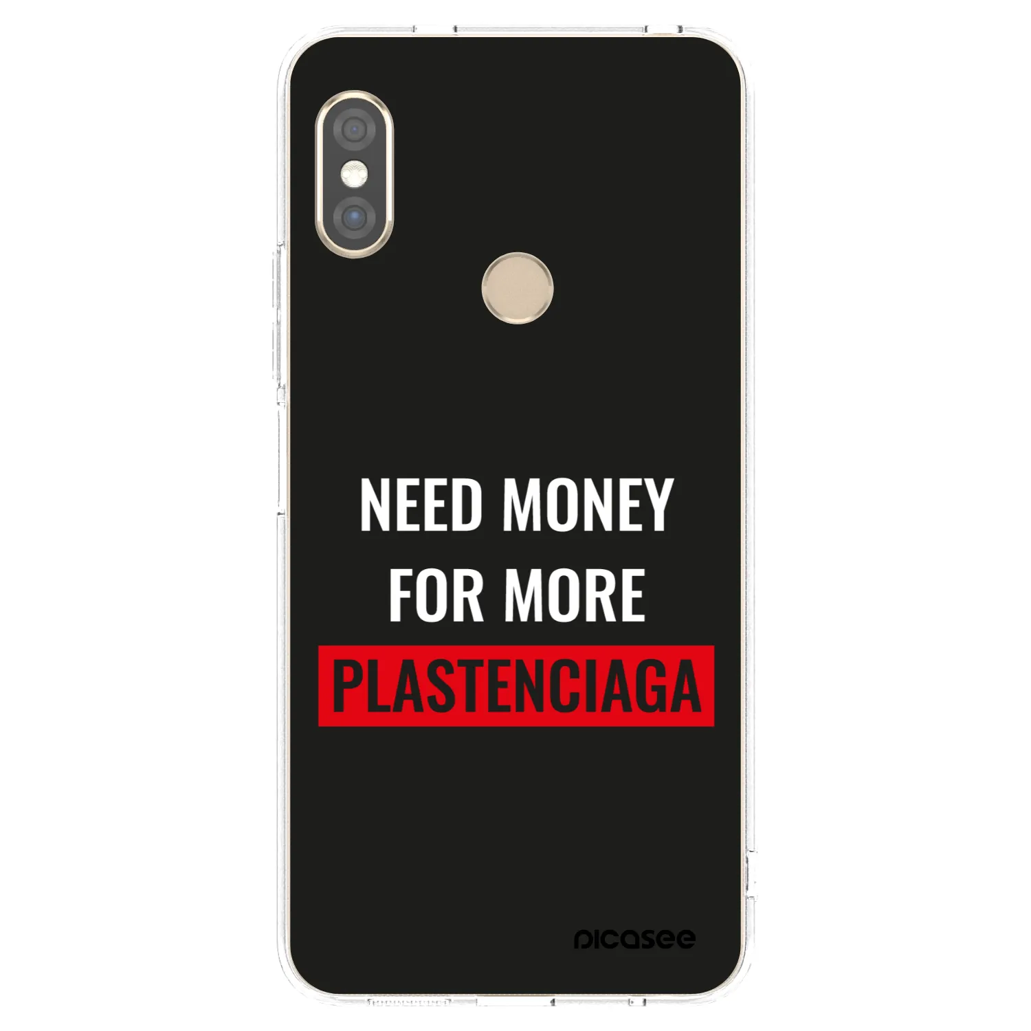 Picasee silikonový průhledný obal pro Xiaomi Redmi Note 5 Global - More PLASTENCIAGA