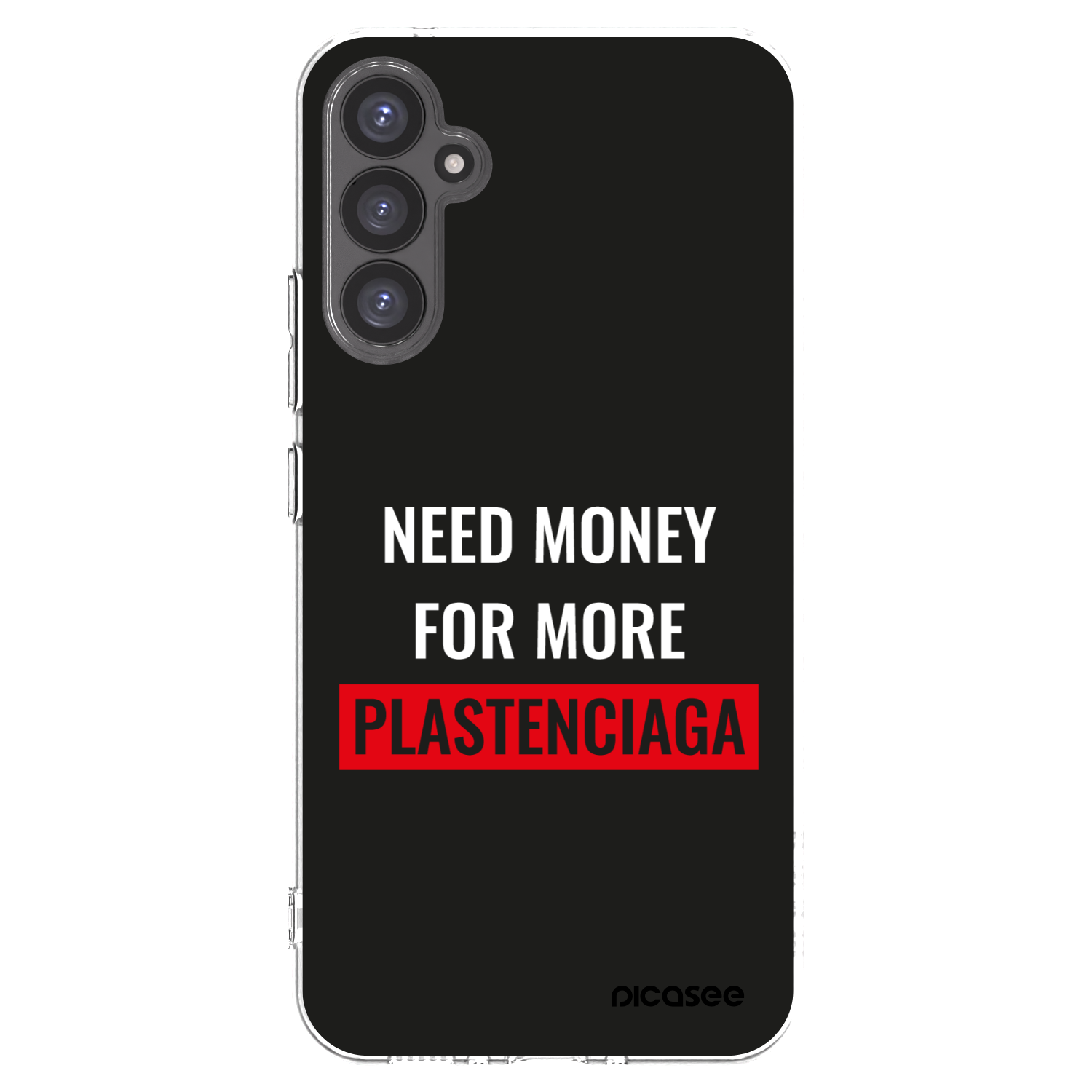 Picasee silikonový průhledný obal pro Samsung Galaxy A34 5G A346B - More PLASTENCIAGA