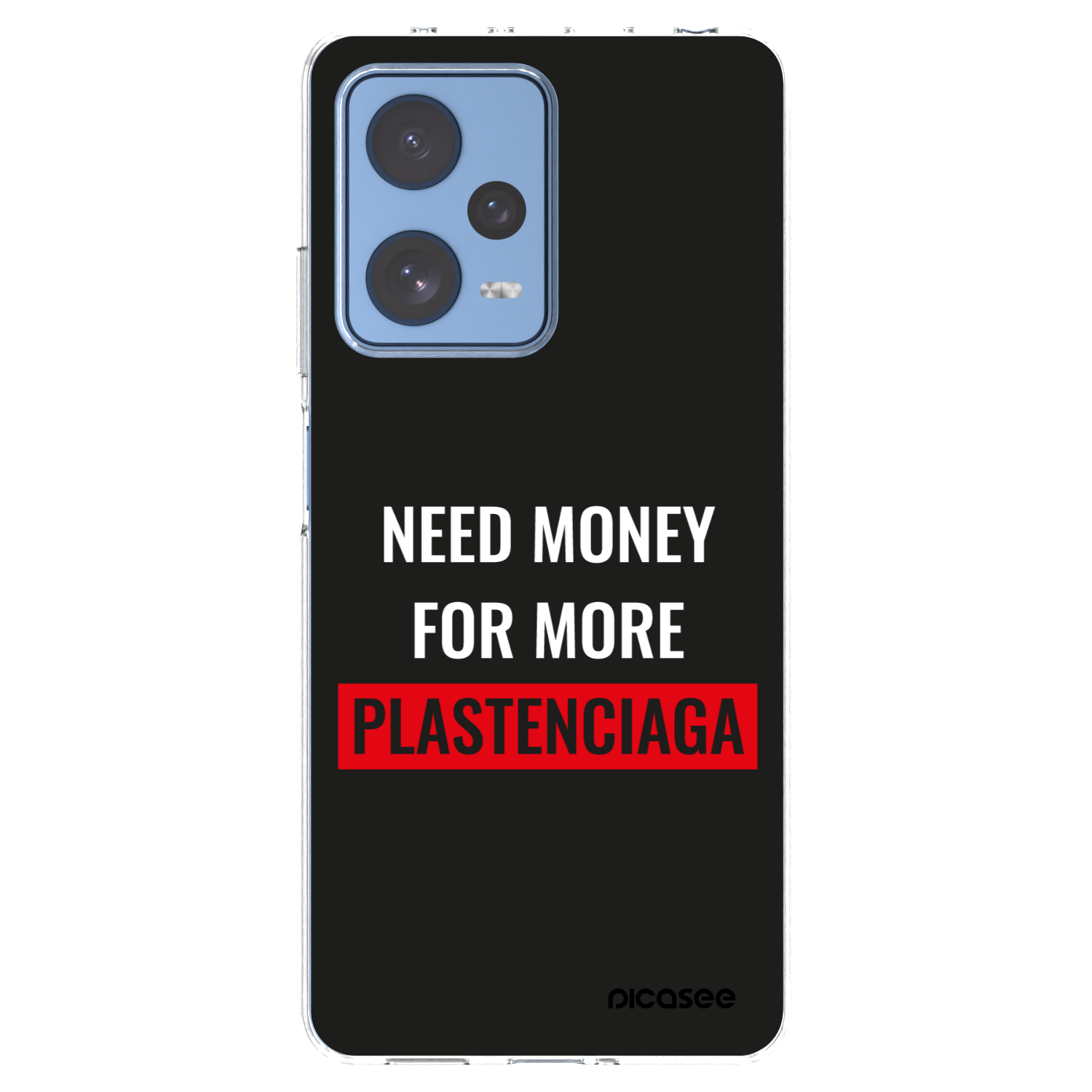 Picasee silikonový průhledný obal pro Xiaomi Redmi Note 12 Pro 5G - More PLASTENCIAGA